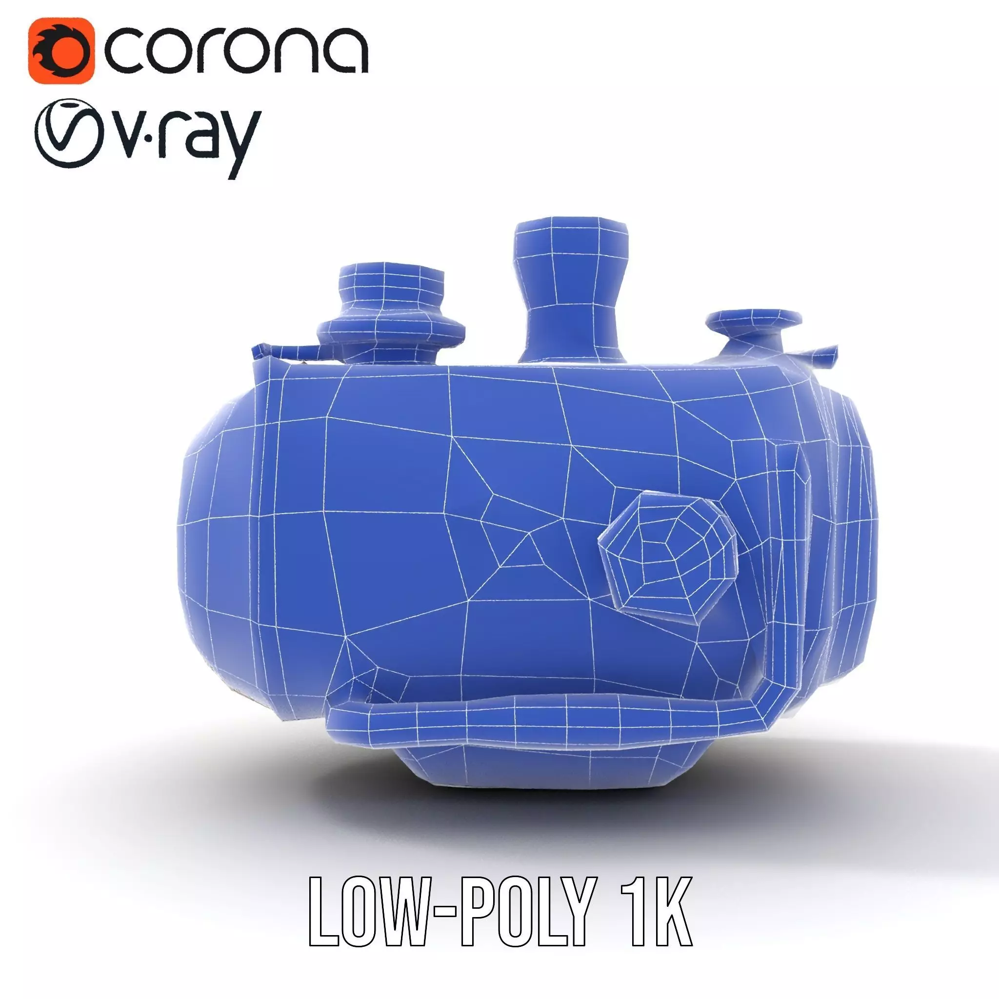 Steampunk Boiler Model Pack Low-poly 3D model_25