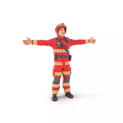 Firefighter Uniform Model Pack with High Visibility Stripes
