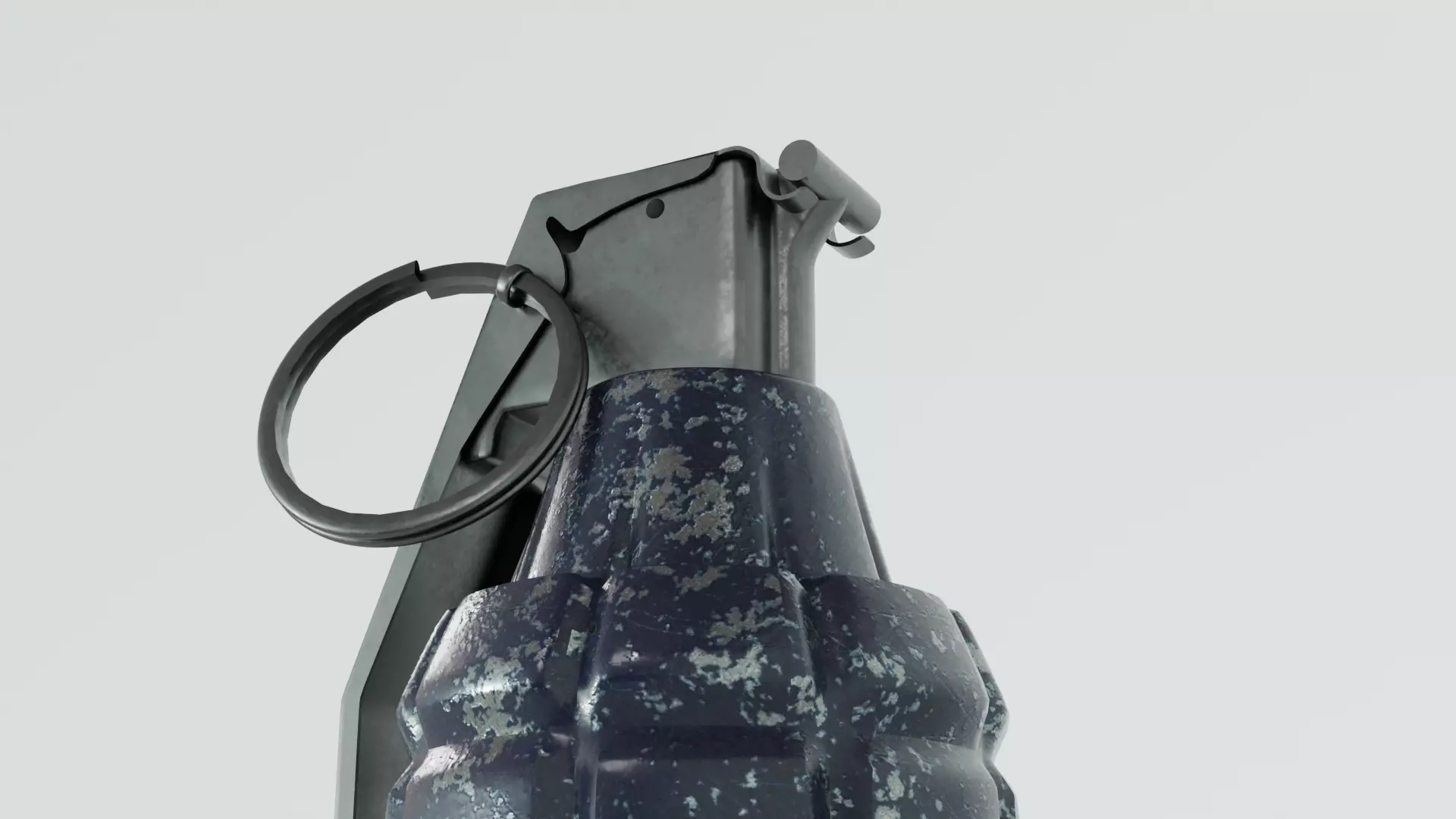 3D Hand Grenade Model  High Quality LowPoly Low-poly 3D model_1