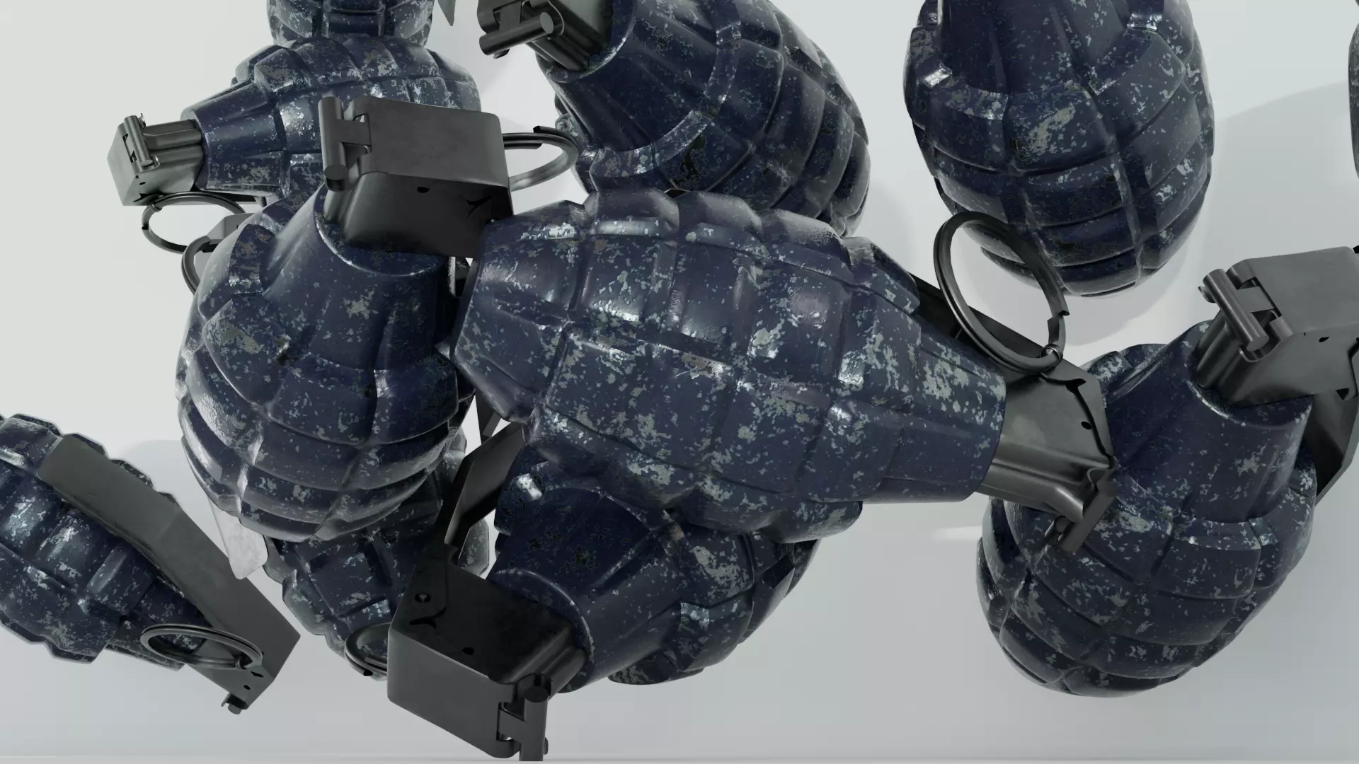3D Hand Grenade Model  High Quality LowPoly Low-poly 3D model_2