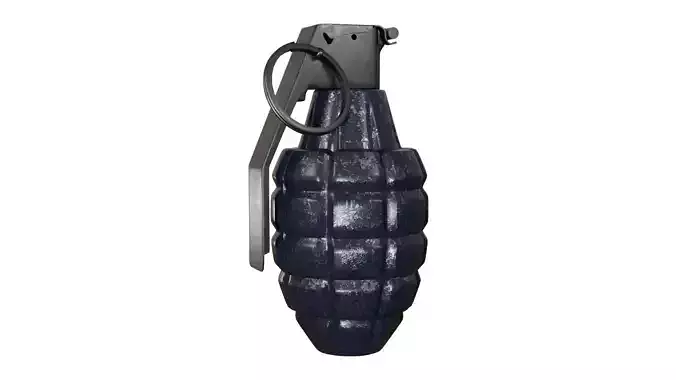 3D Hand Grenade Model  High Quality LowPoly Low-poly 3D model