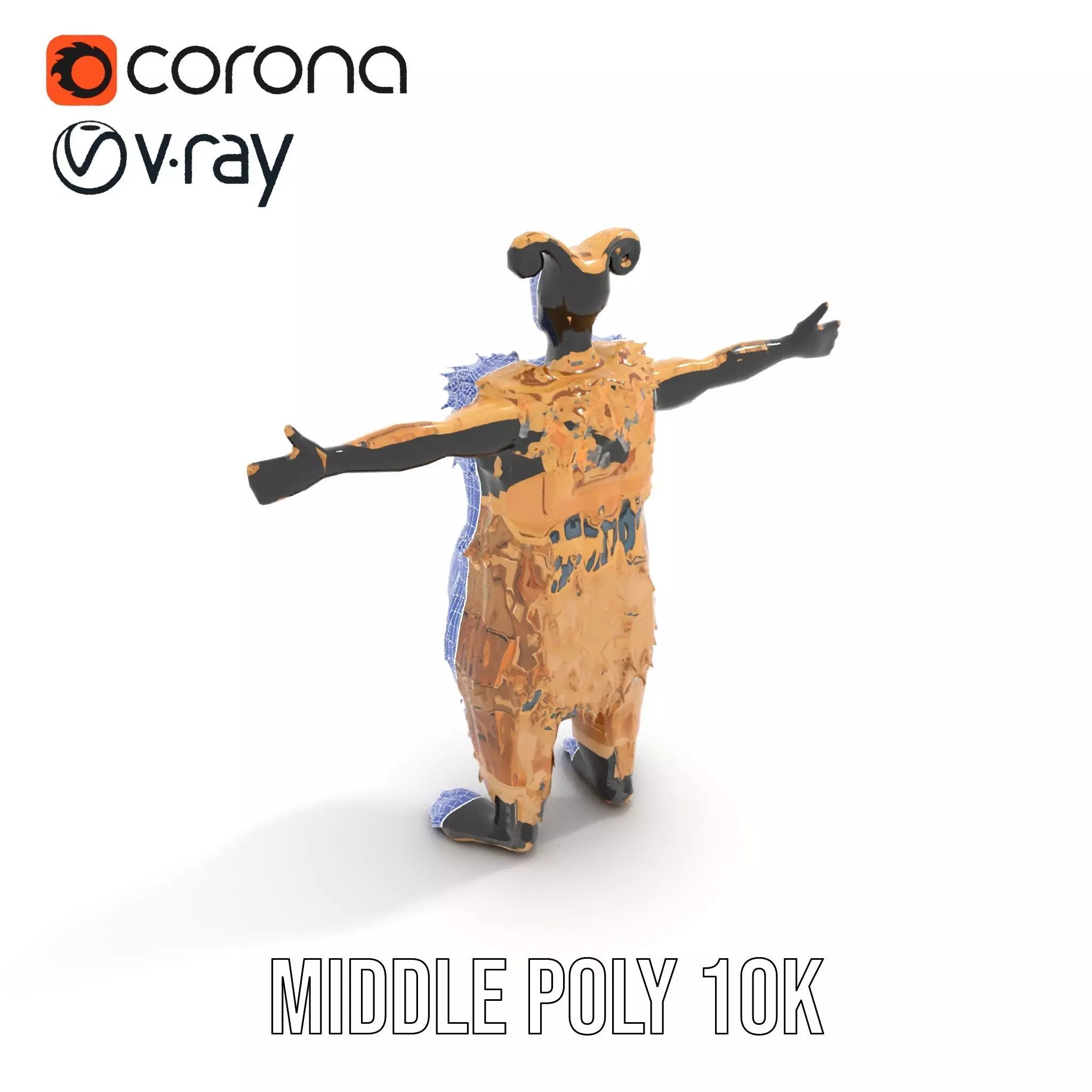 Armored Vehicle Model Pack with Desert Camouflage Low-poly 3D model_15