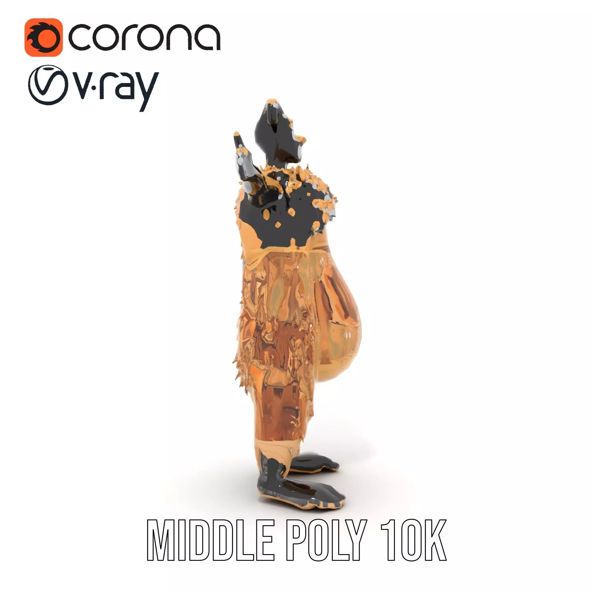 Armored Vehicle Model Pack with Desert Camouflage Low-poly 3D model_24