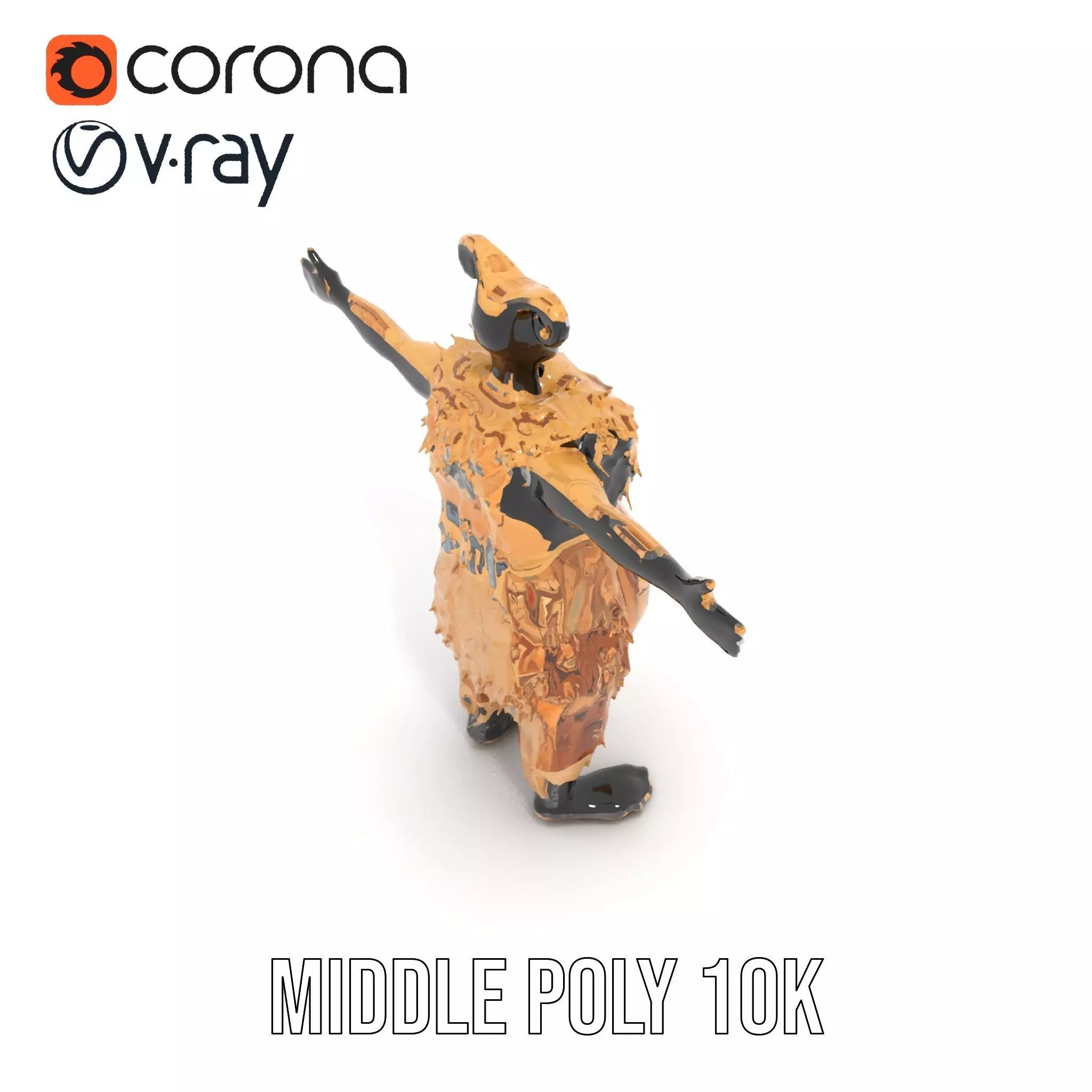 Armored Vehicle Model Pack with Desert Camouflage Low-poly 3D model_13