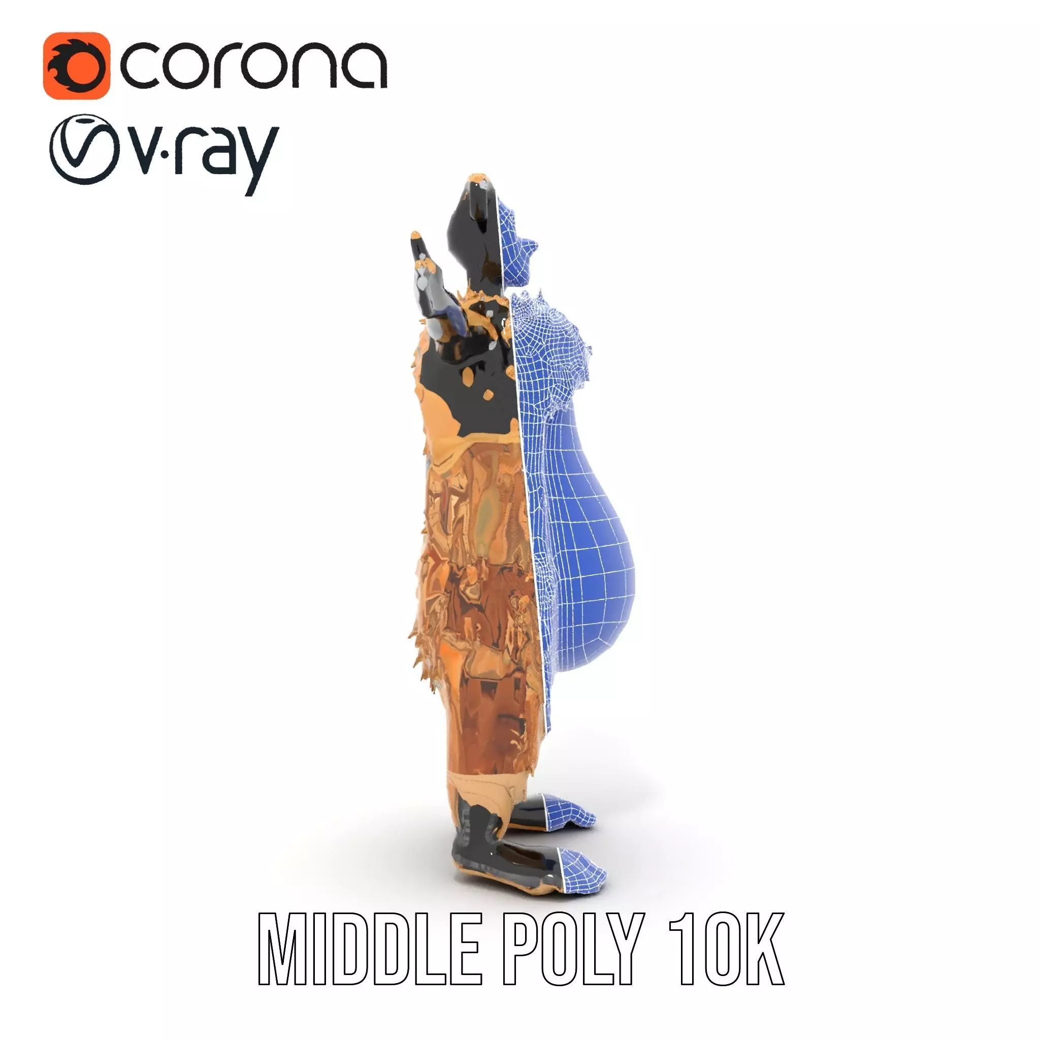 Armored Vehicle Model Pack with Desert Camouflage Low-poly 3D model_29