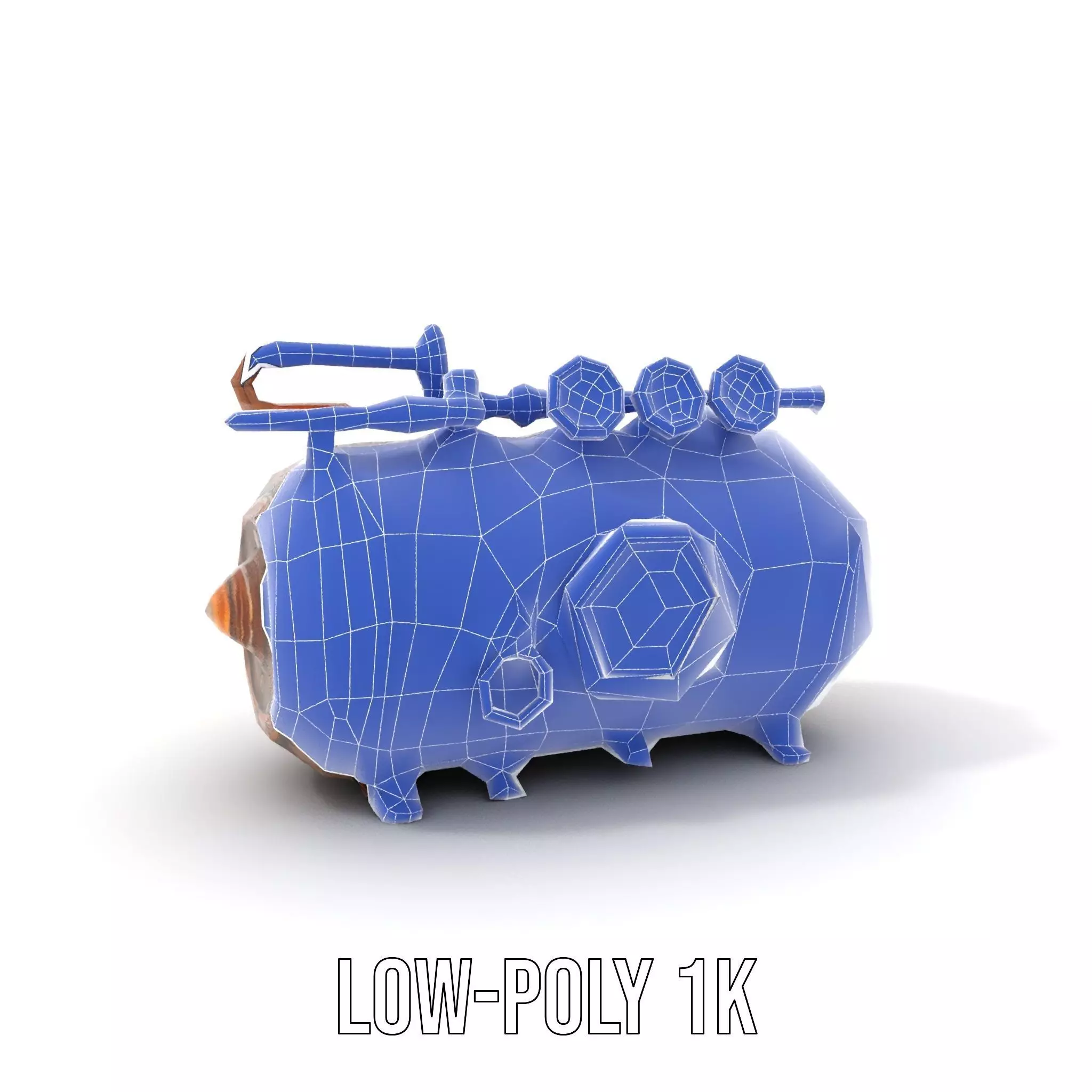 Steampunk Pressure Gauge Clock Model Pack Low-poly 3D model_12