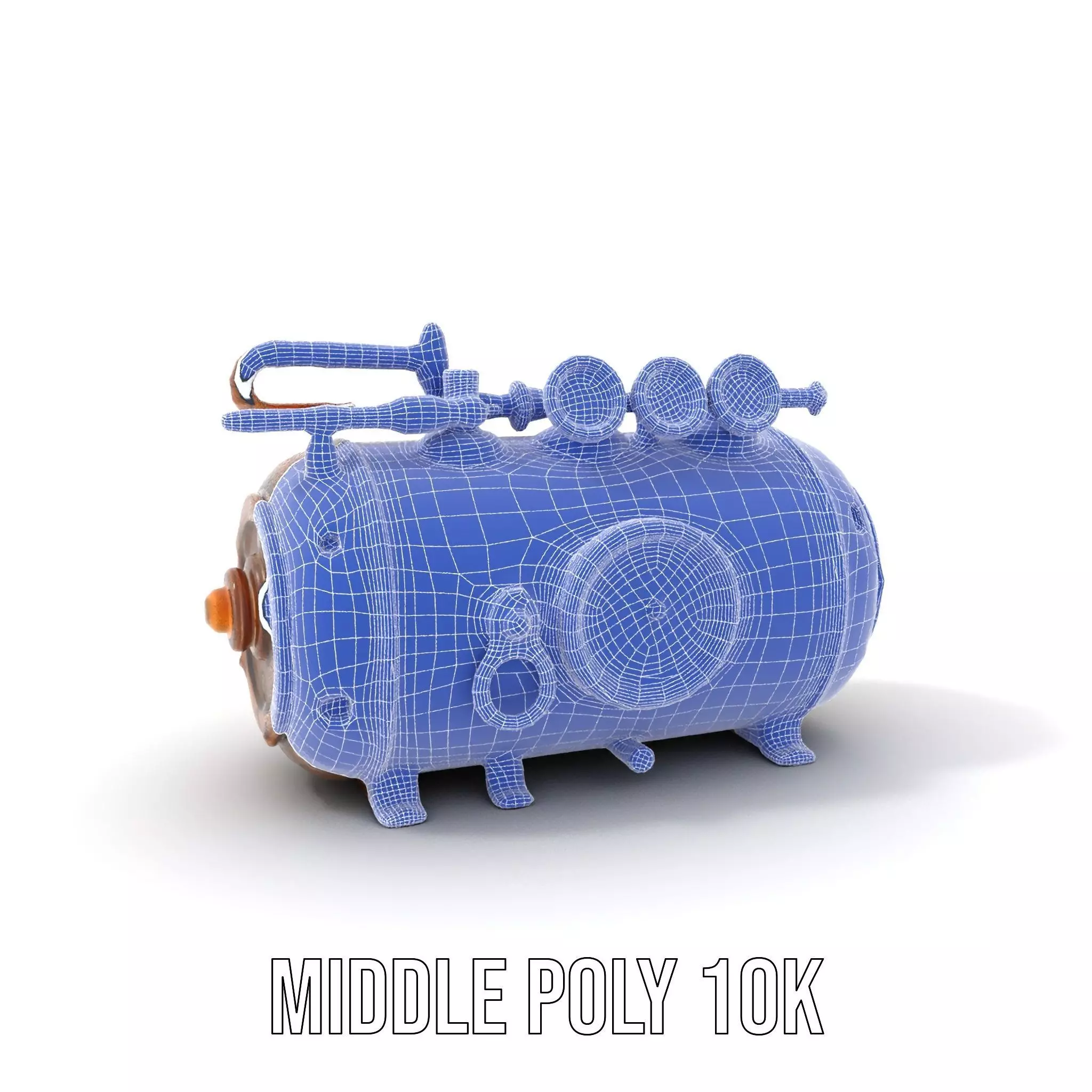 Steampunk Pressure Gauge Clock Model Pack Low-poly 3D model_18