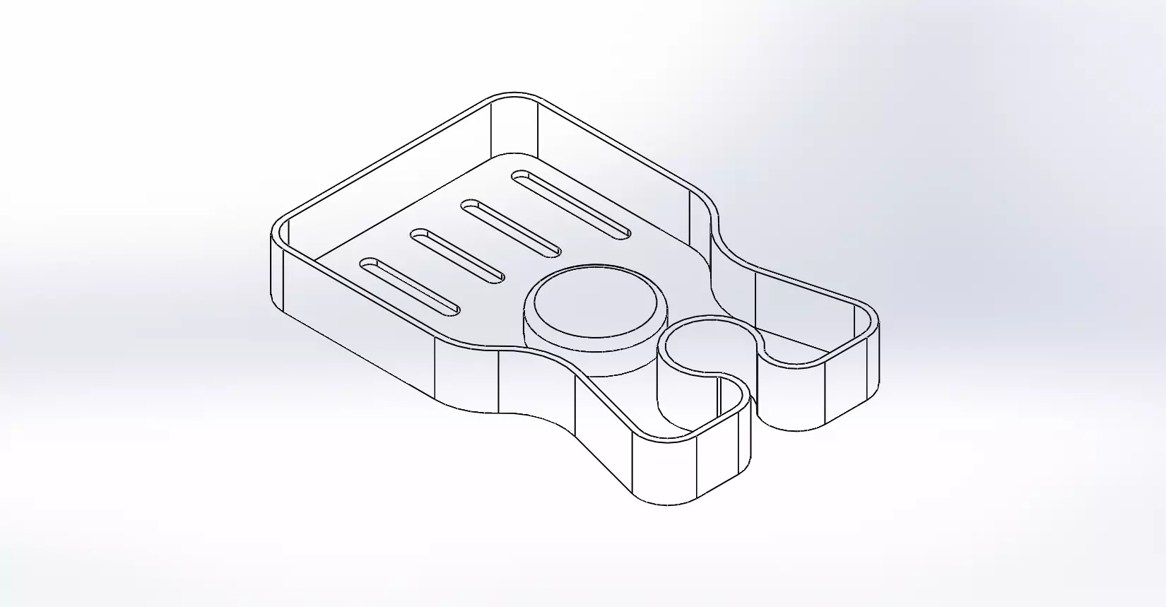 Custom Machined Fixture Plate -SolidWorks 3D CAD Model 3D print model