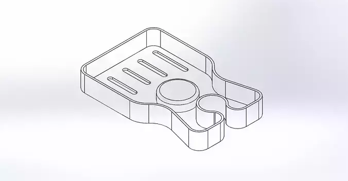 Custom Machined Fixture Plate -SolidWorks 3D CAD Model 3D print model