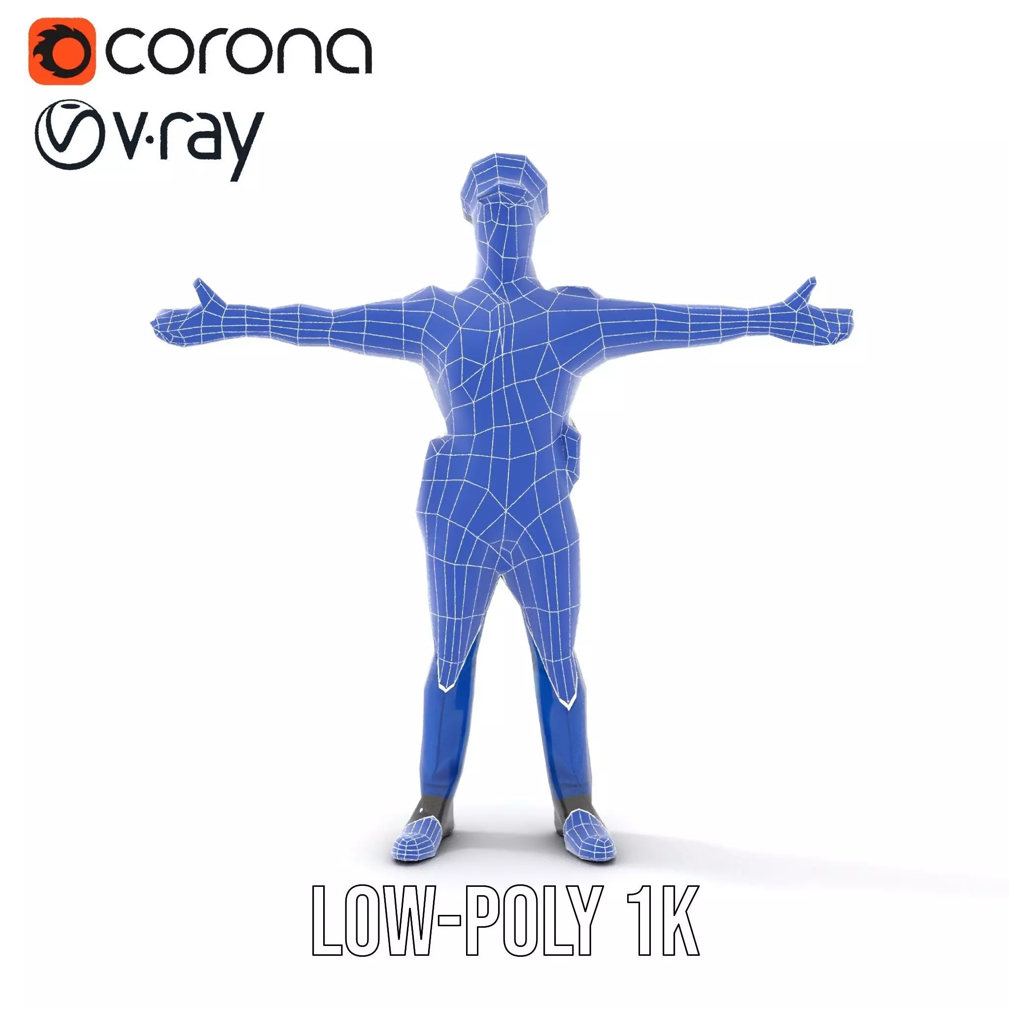 Police Officer Model Pack with Detailed Uniform Low-poly 3D model_27