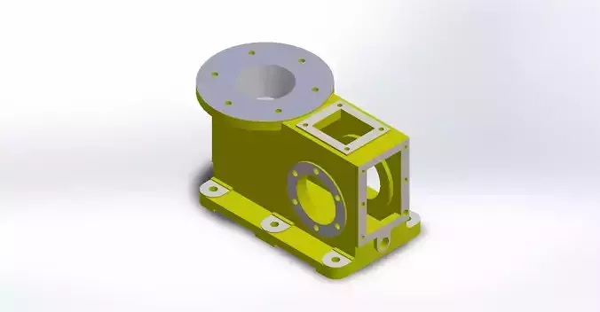 Custom Machined Casing-SolidWorks 3D CAD Model