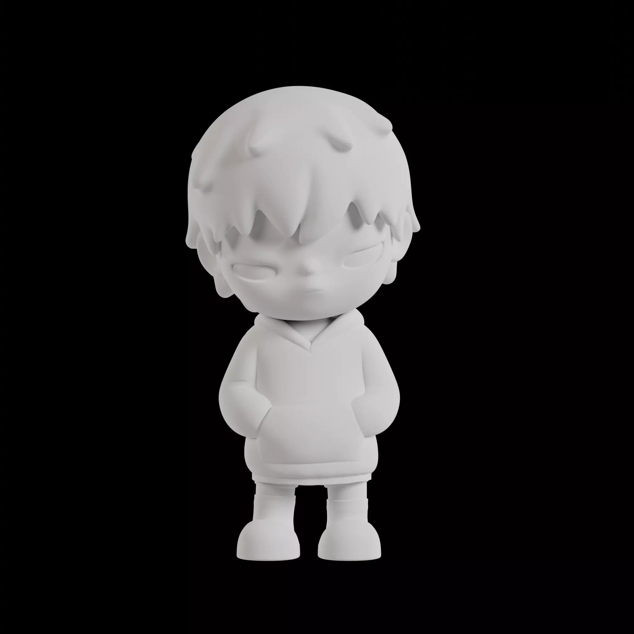 Hirono hoodie 3D print model_0