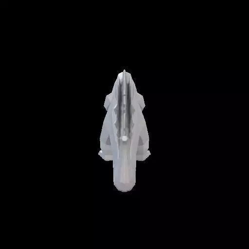 Low Poly Godzilla Sculpture 3D print model_8