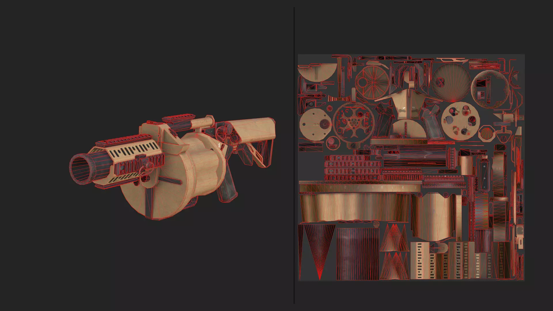 Pistol 3D Model 021 Low-poly 3D model_12