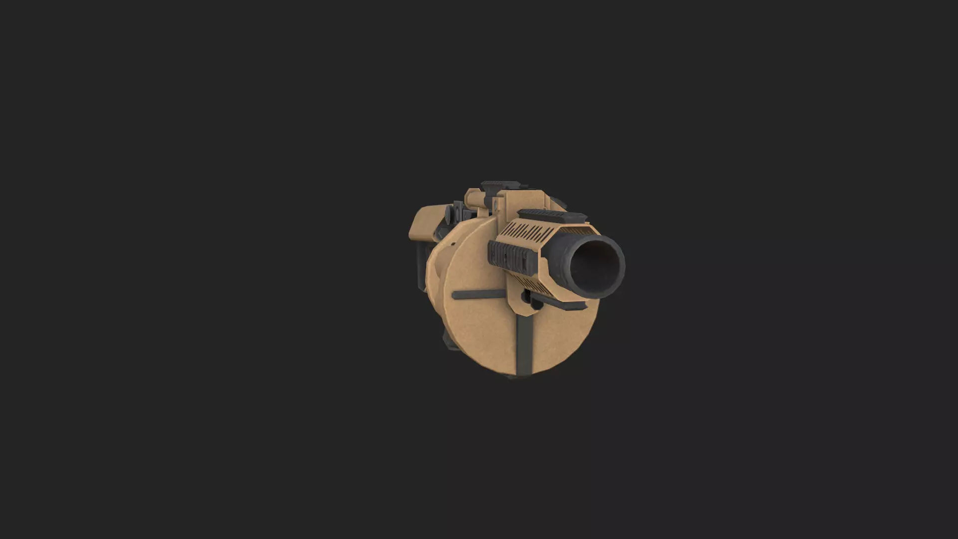 Pistol 3D Model 021 Low-poly 3D model_8