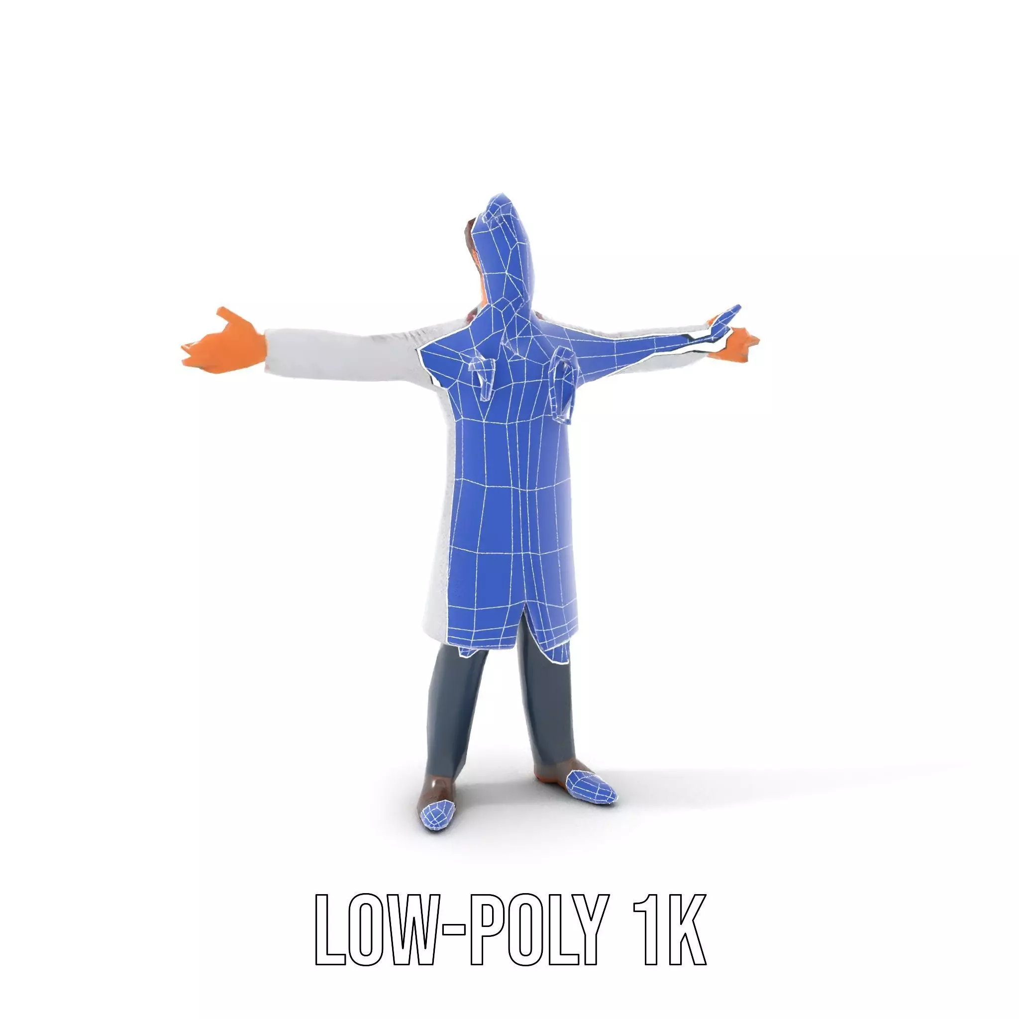 Cartoon Doctor Character Model Pack Low-poly 3D model_19