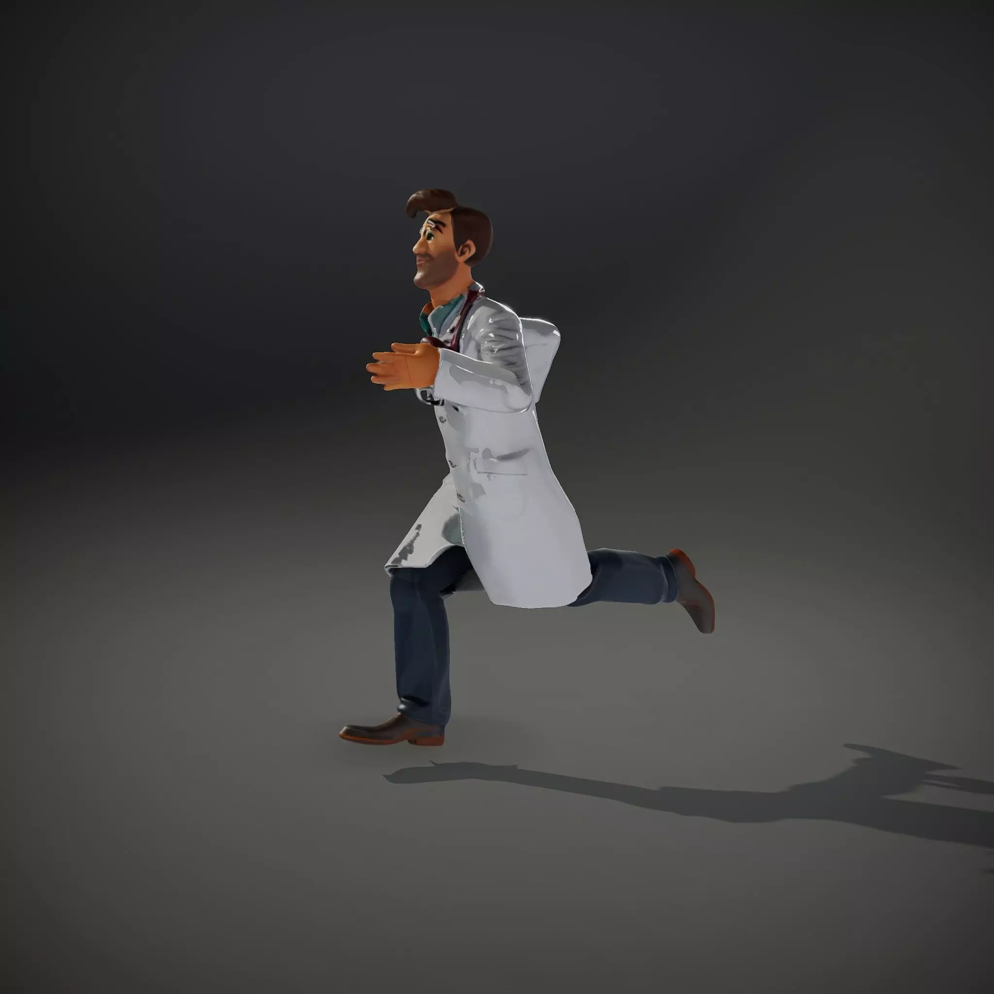 Cartoon Doctor Character Model Pack Low-poly 3D model_33