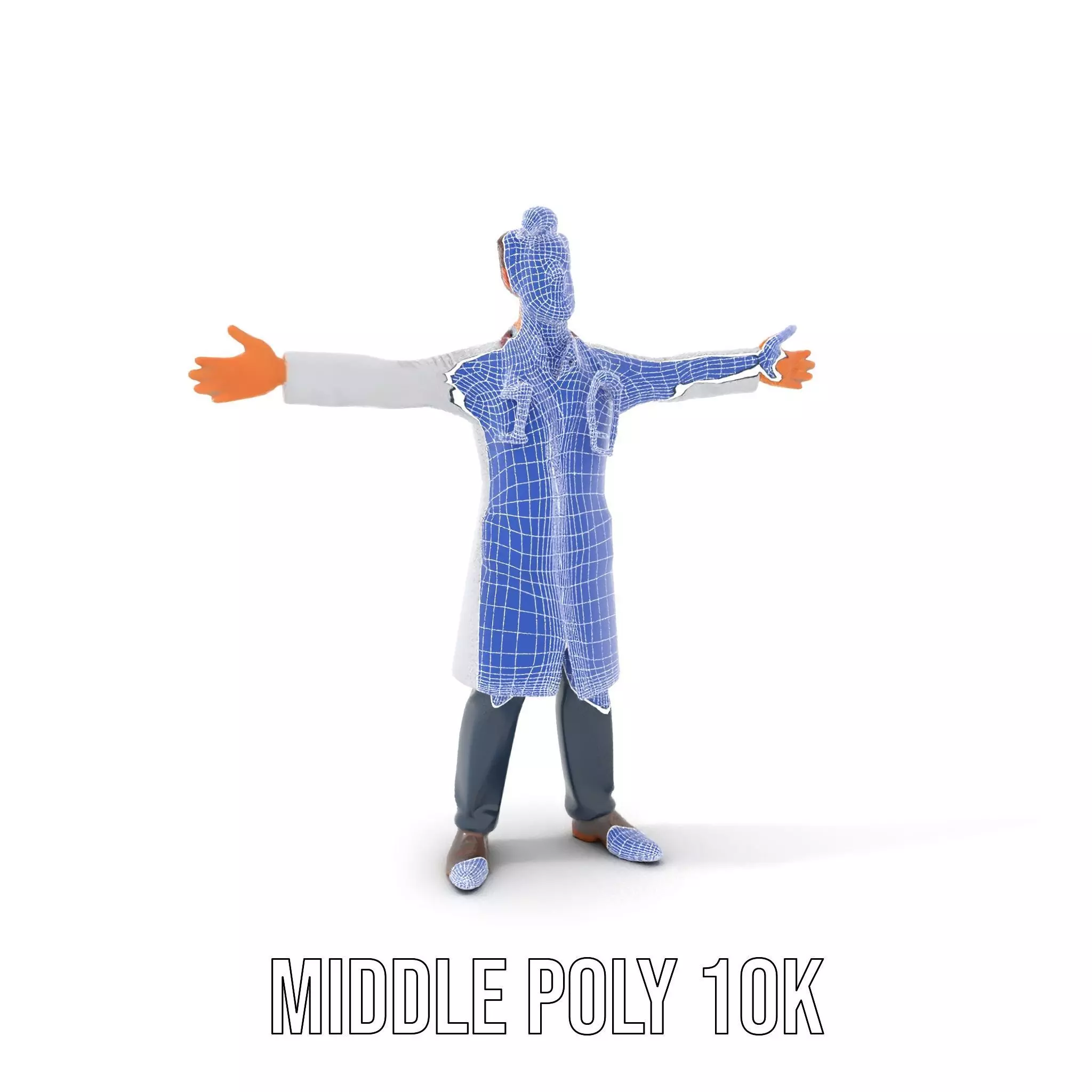 Cartoon Doctor Character Model Pack Low-poly 3D model_20