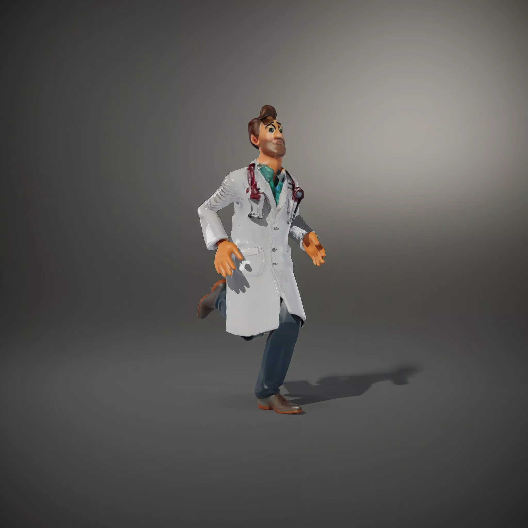 Cartoon Doctor Character Model Pack Low-poly 3D model_34