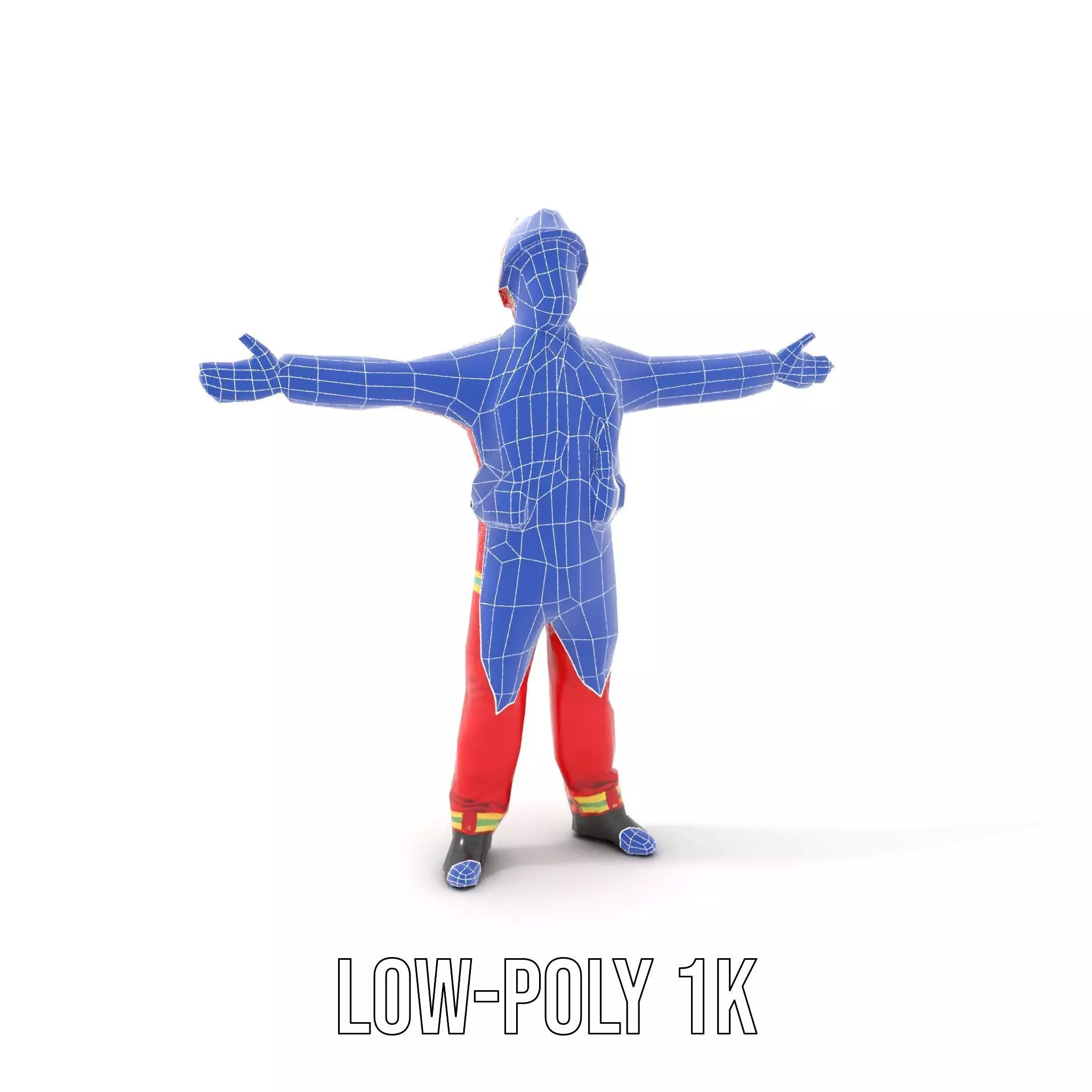 Firefighter Uniform Model Pack Low-poly 3D model_10