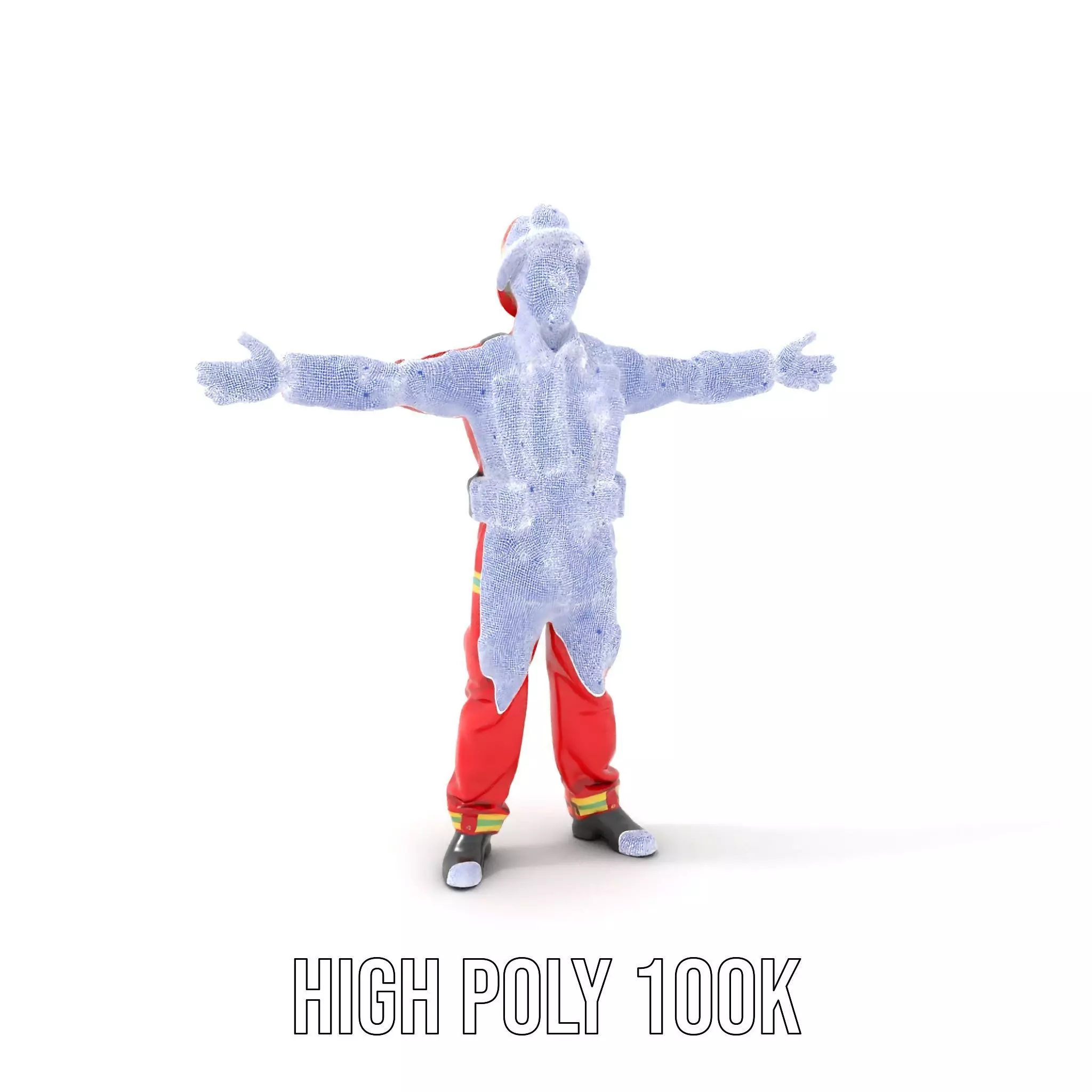 Firefighter Uniform Model Pack Low-poly 3D model_4