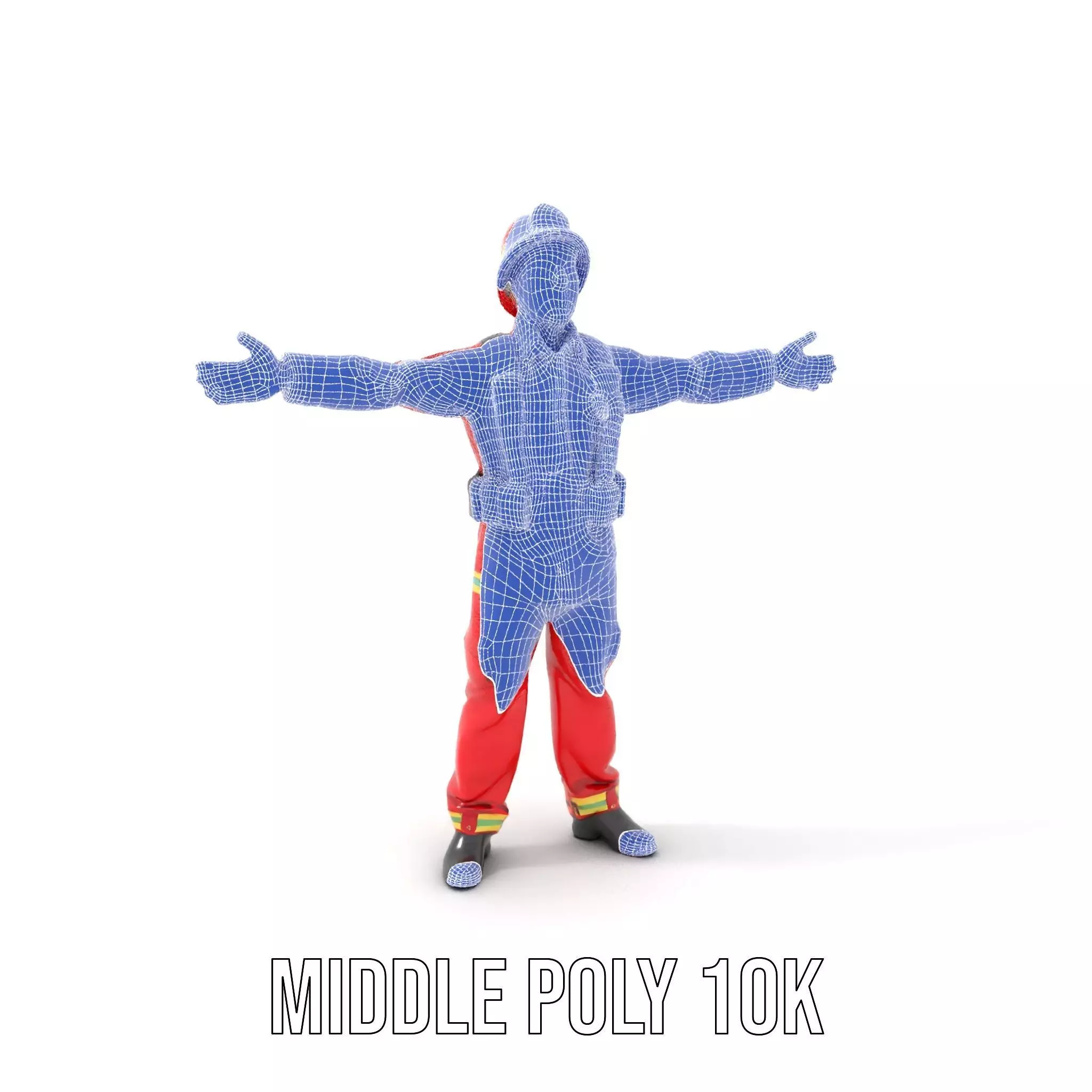 Firefighter Uniform Model Pack Low-poly 3D model_30