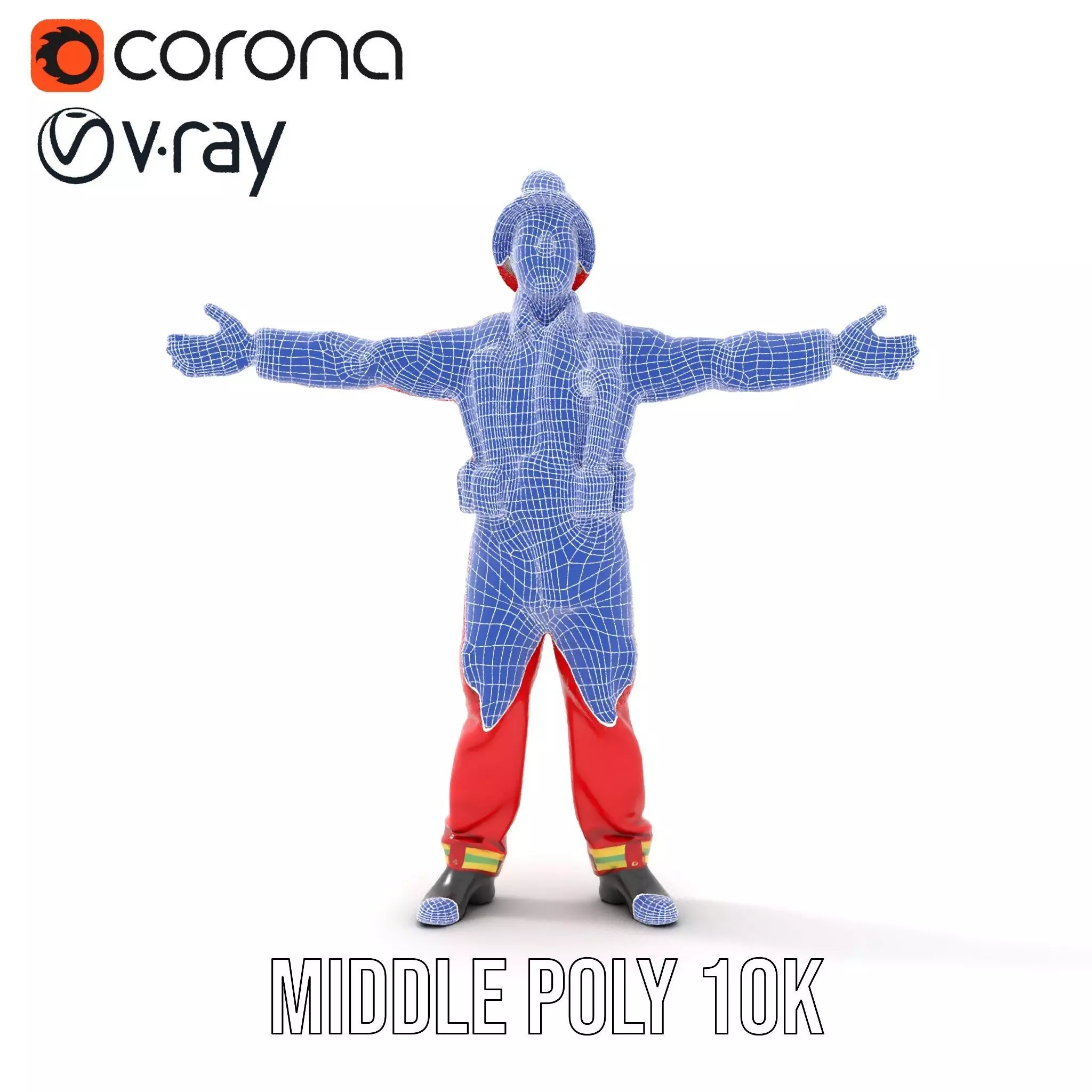 Firefighter Uniform Model Pack Low-poly 3D model_27