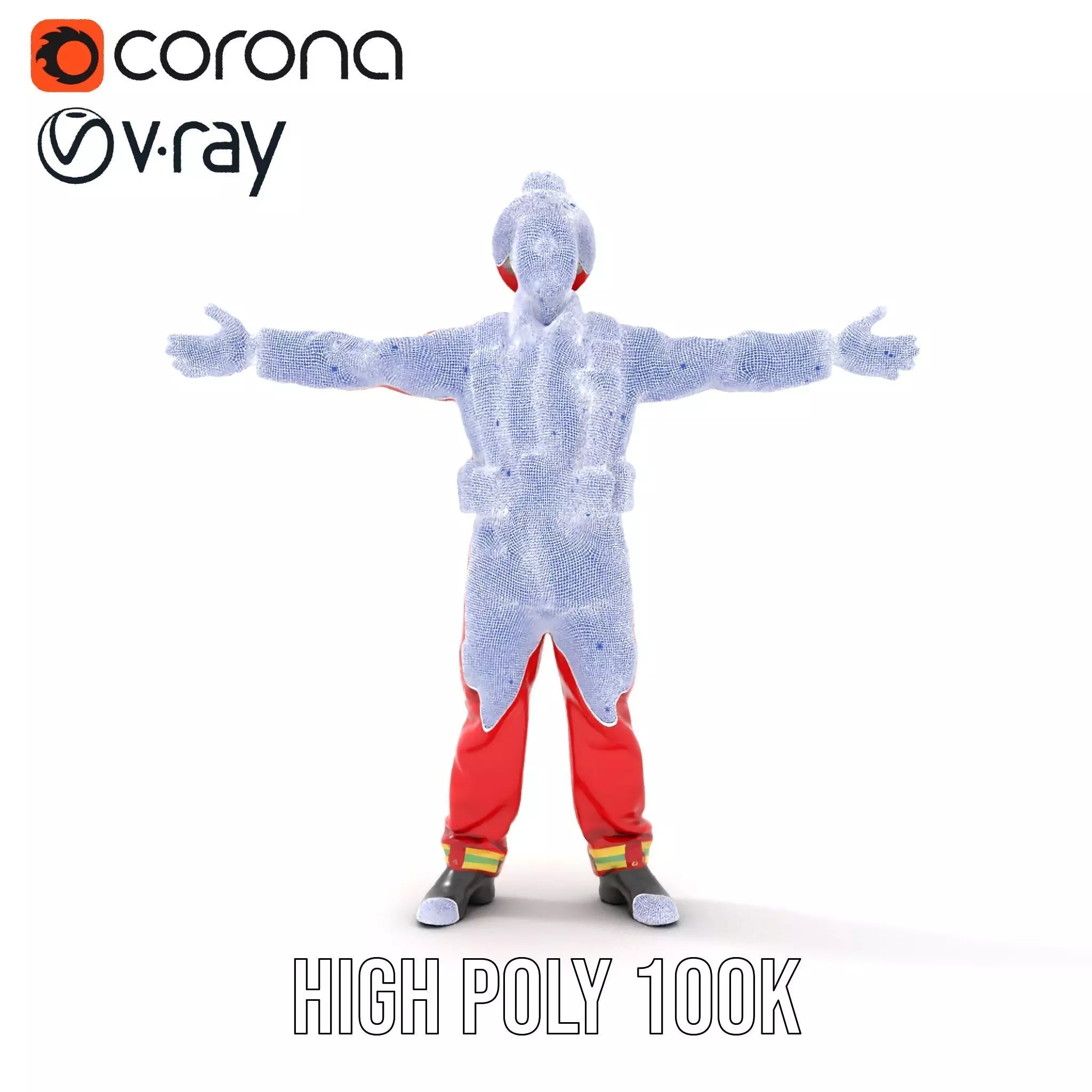 Firefighter Uniform Model Pack Low-poly 3D model_23