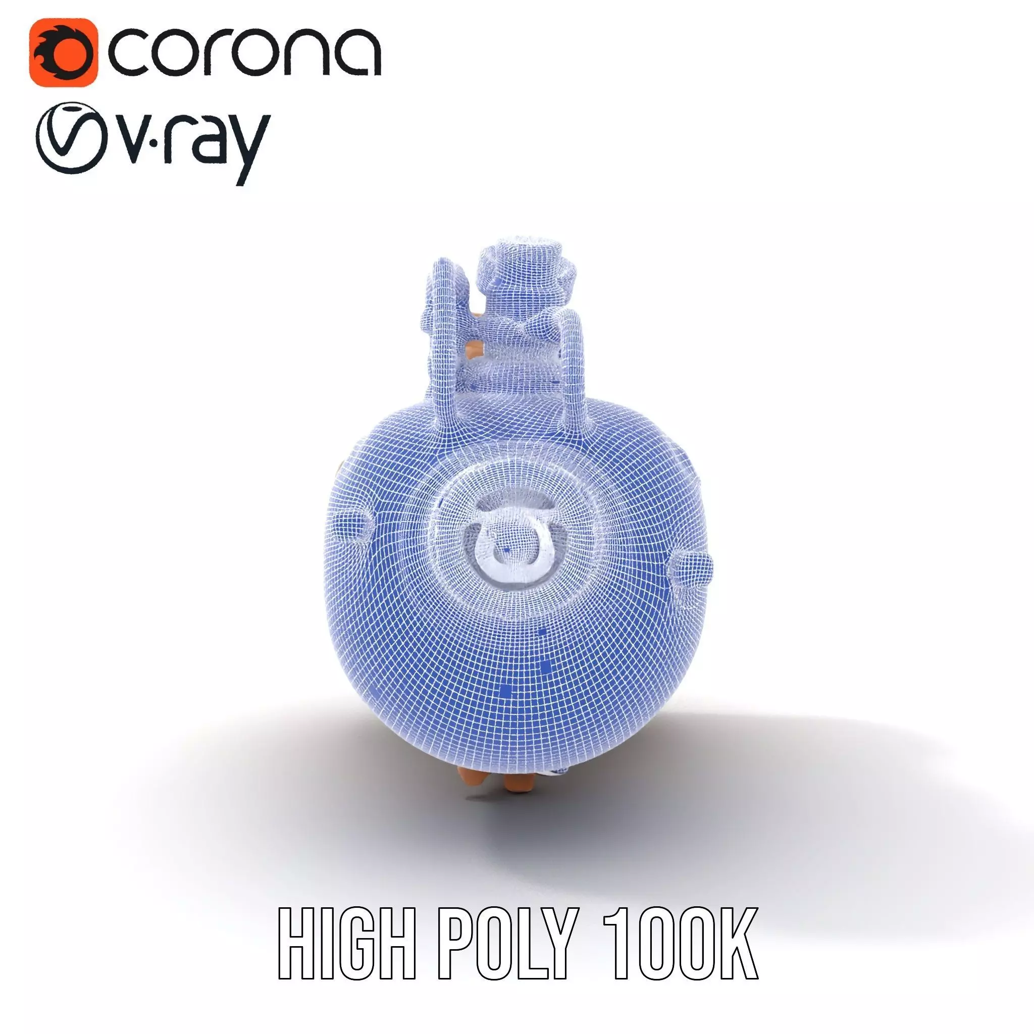 Steampunk Boiler and Gauge Model Pack Low-poly 3D model_33