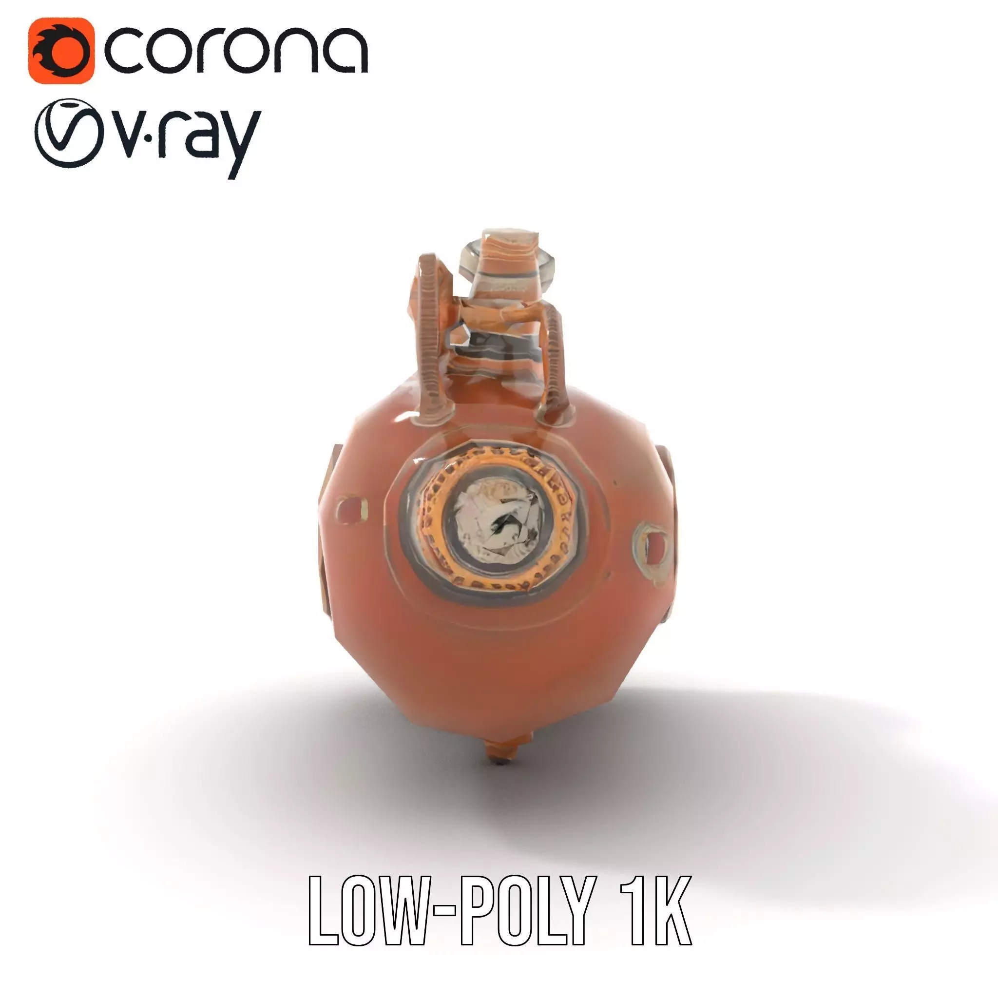 Steampunk Boiler and Gauge Model Pack Low-poly 3D model_12