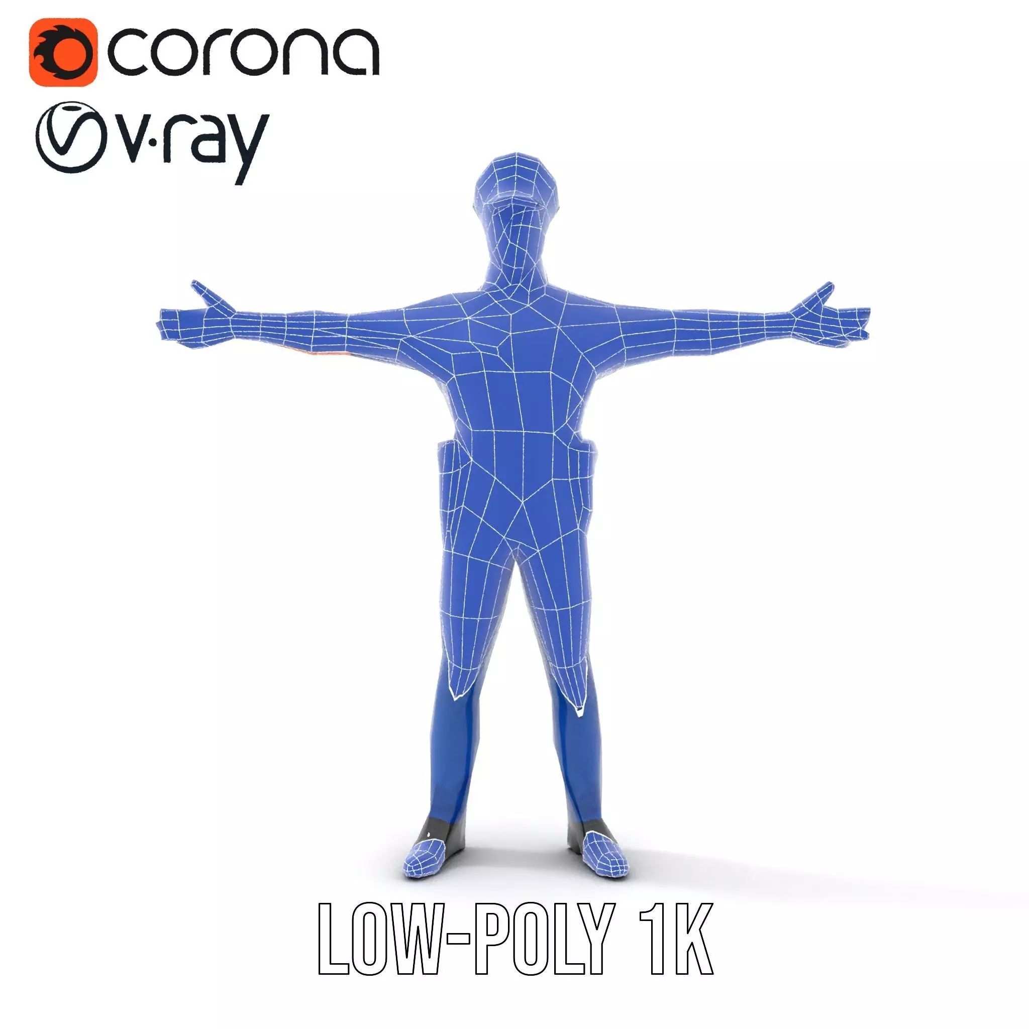 Cartoon Police Officer Model Pack Low-poly 3D model_31