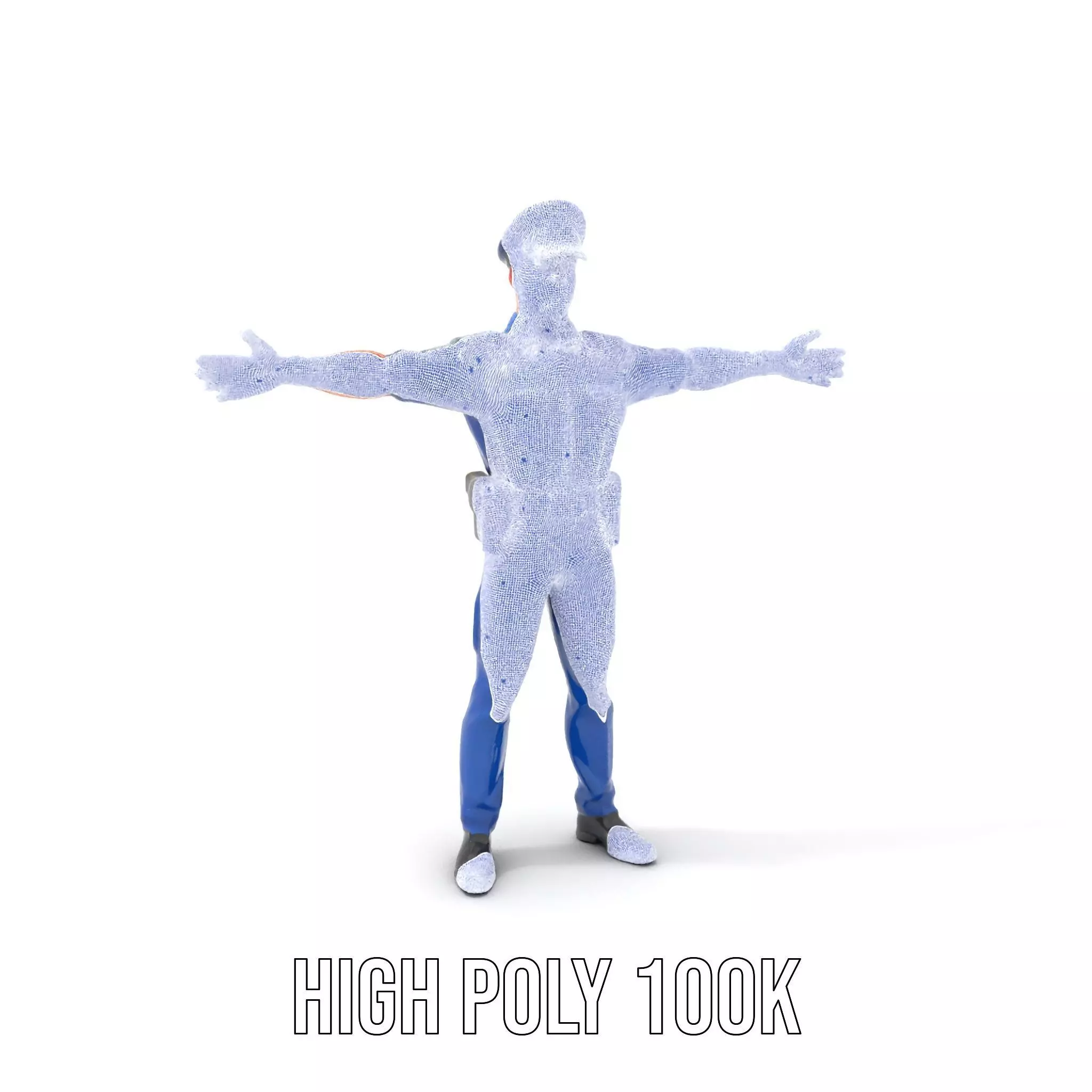 Cartoon Police Officer Model Pack Low-poly 3D model_4