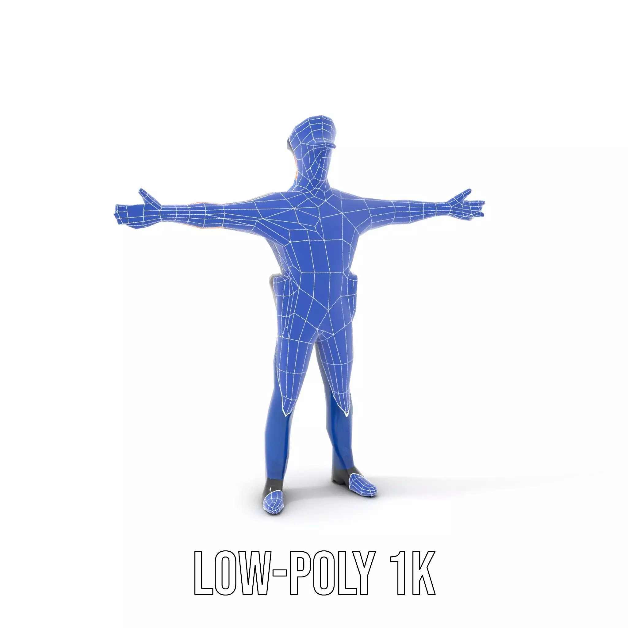 Cartoon Police Officer Model Pack Low-poly 3D model_17