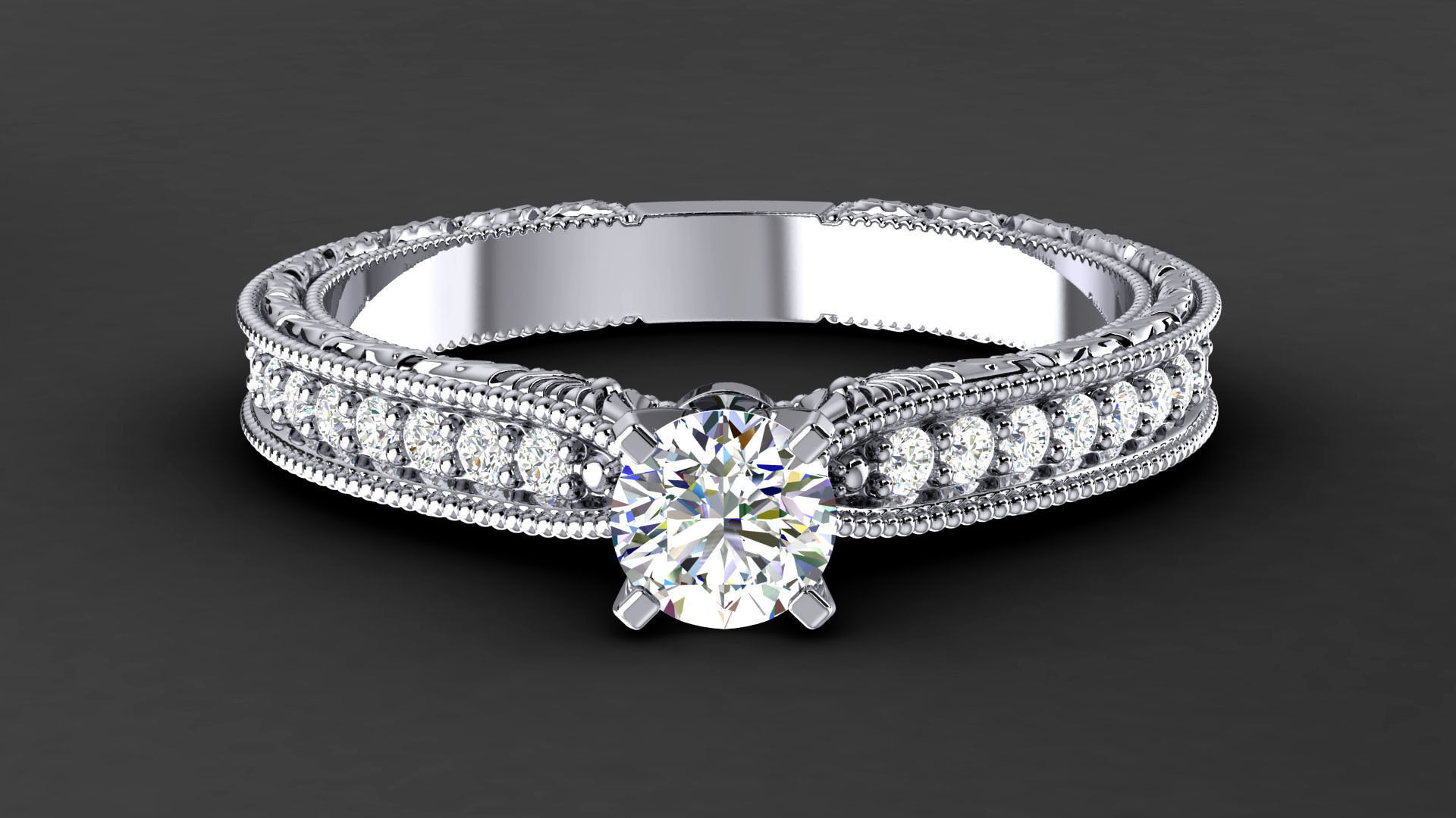 ENGRAVED MIKROPAVE RING 3D print model_2