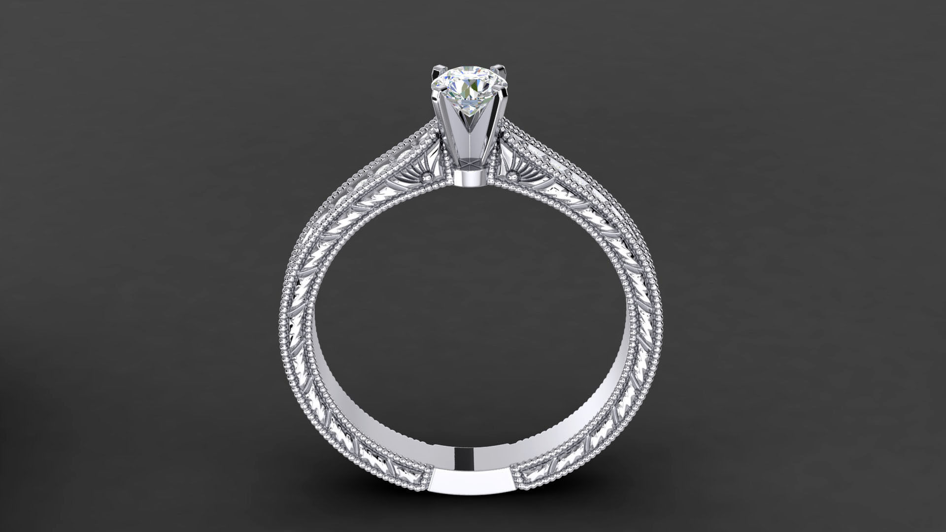 ENGRAVED MIKROPAVE RING 3D print model_1