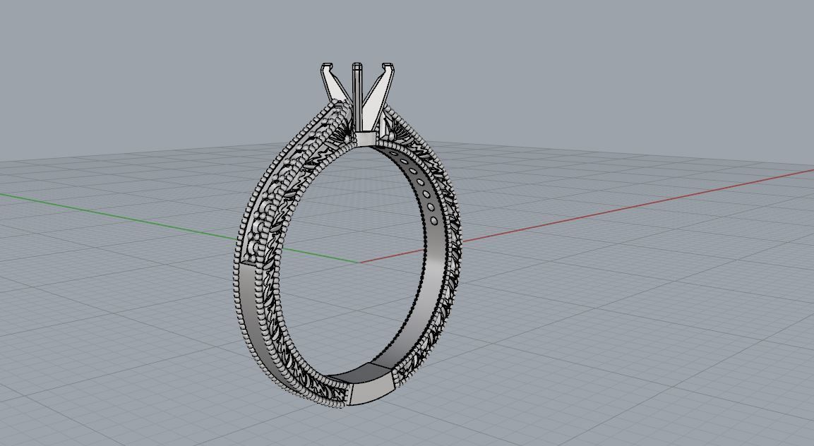 ENGRAVED MIKROPAVE RING 3D print model_4