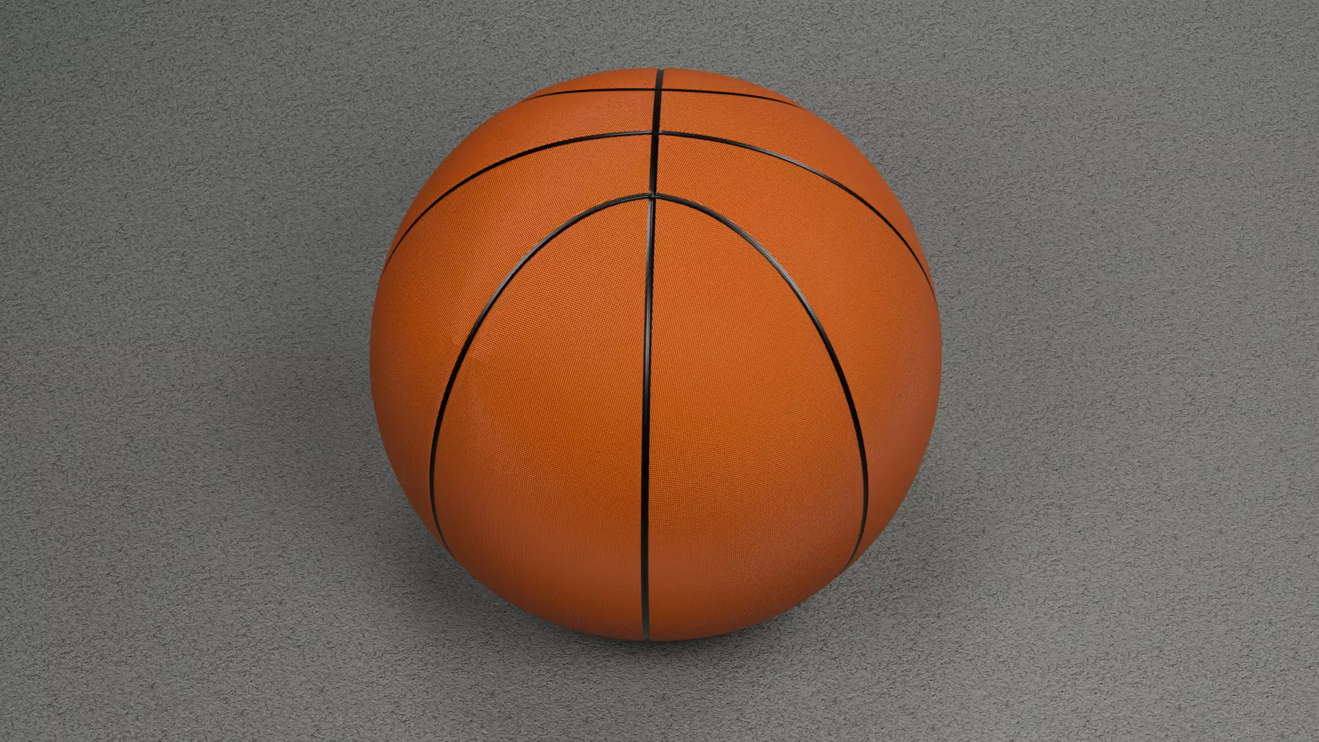 basketball Low-poly 3D model_3