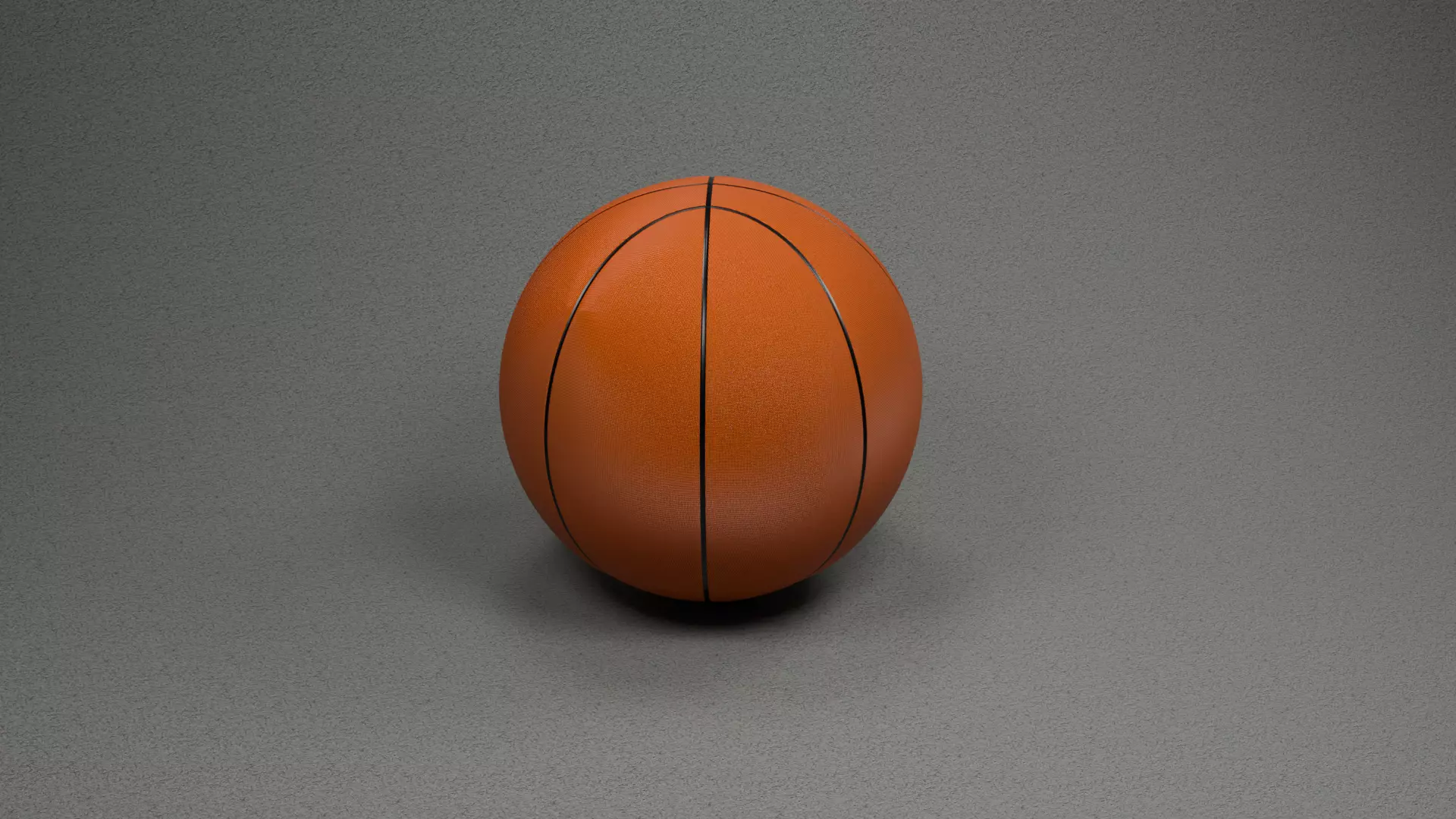basketball Low-poly 3D model_2