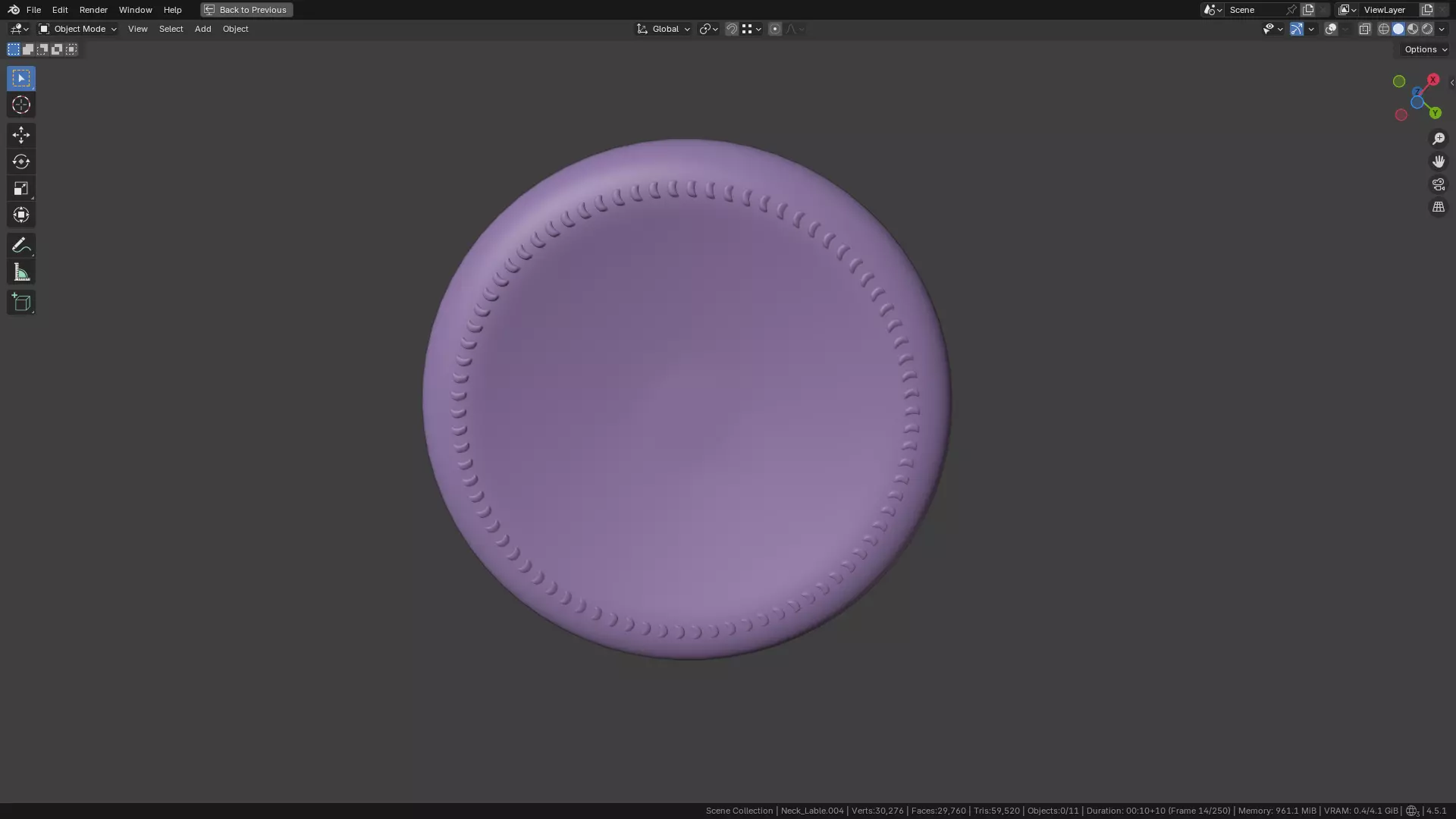 White Wine Bottle 3D model_17