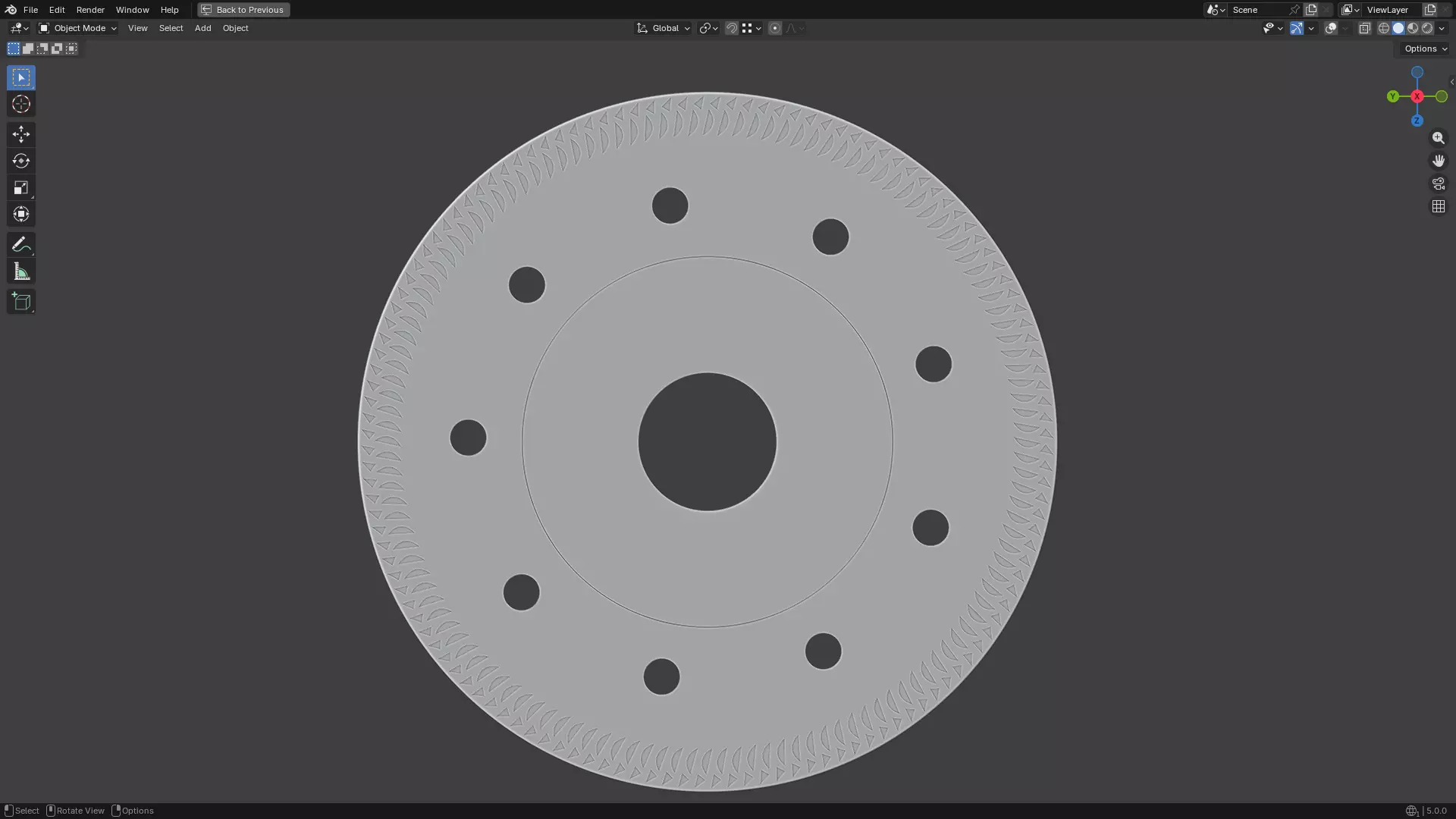 Saw Blade for Grinder 3D print model