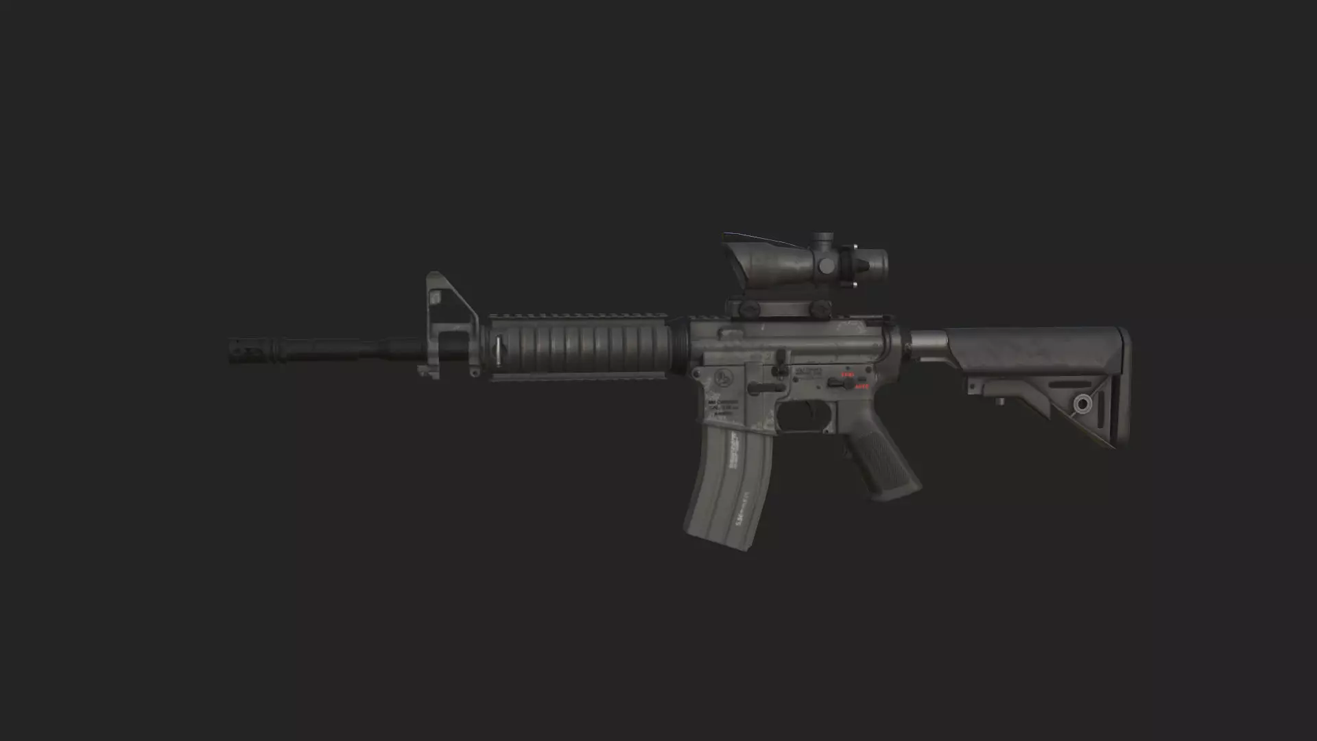 Pistol 3D Model 022 Low-poly 3D model_1