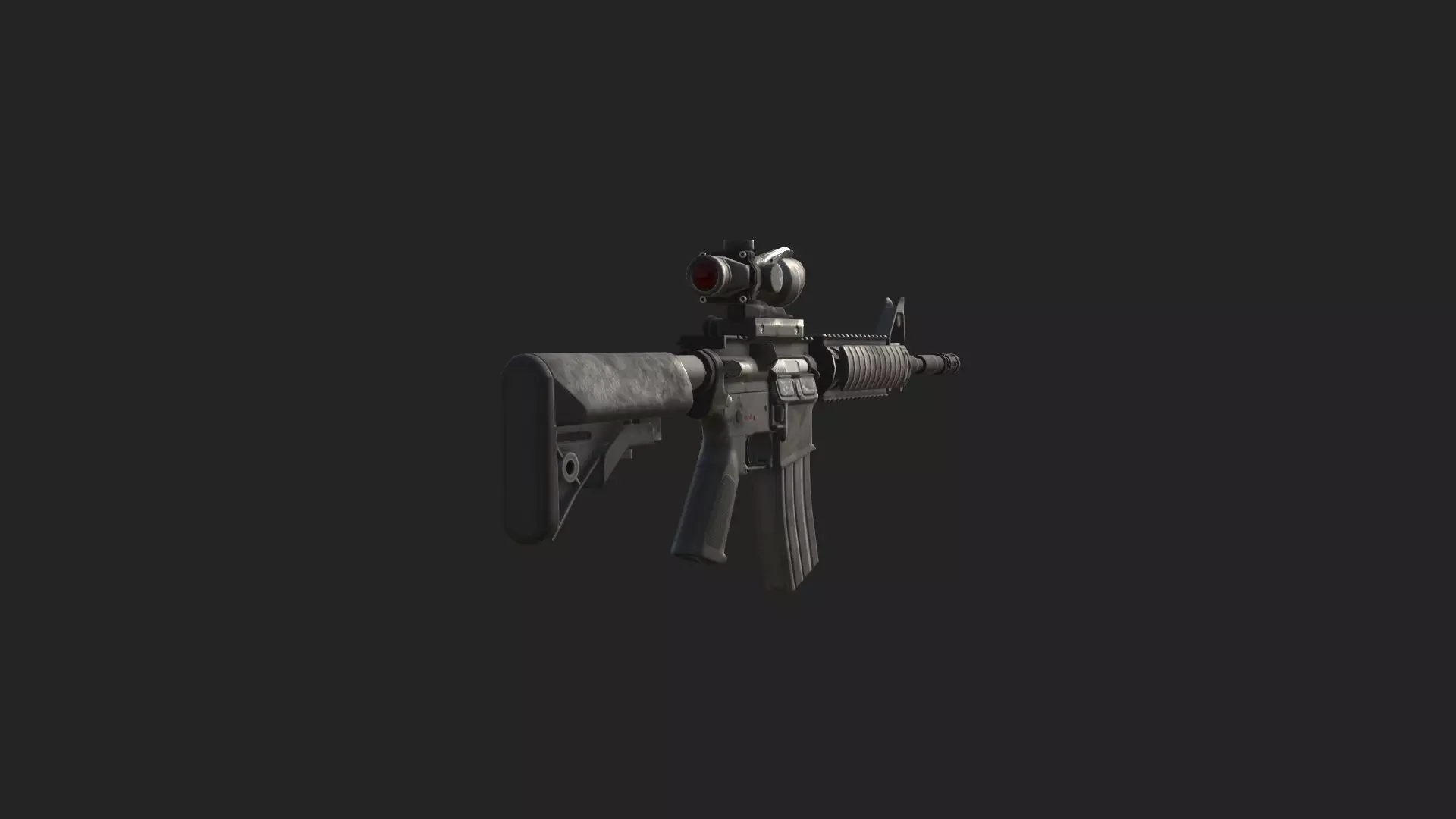 Pistol 3D Model 022 Low-poly 3D model_5
