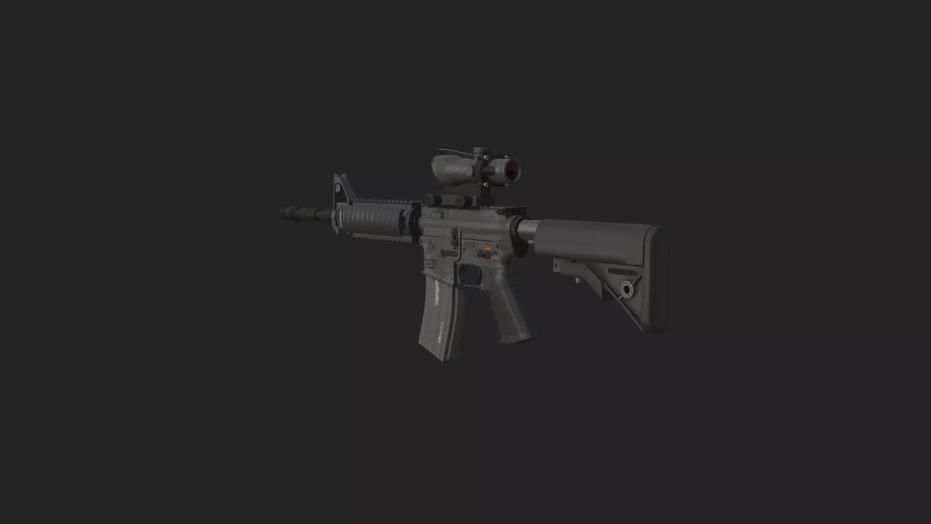 Pistol 3D Model 022 Low-poly 3D model_3