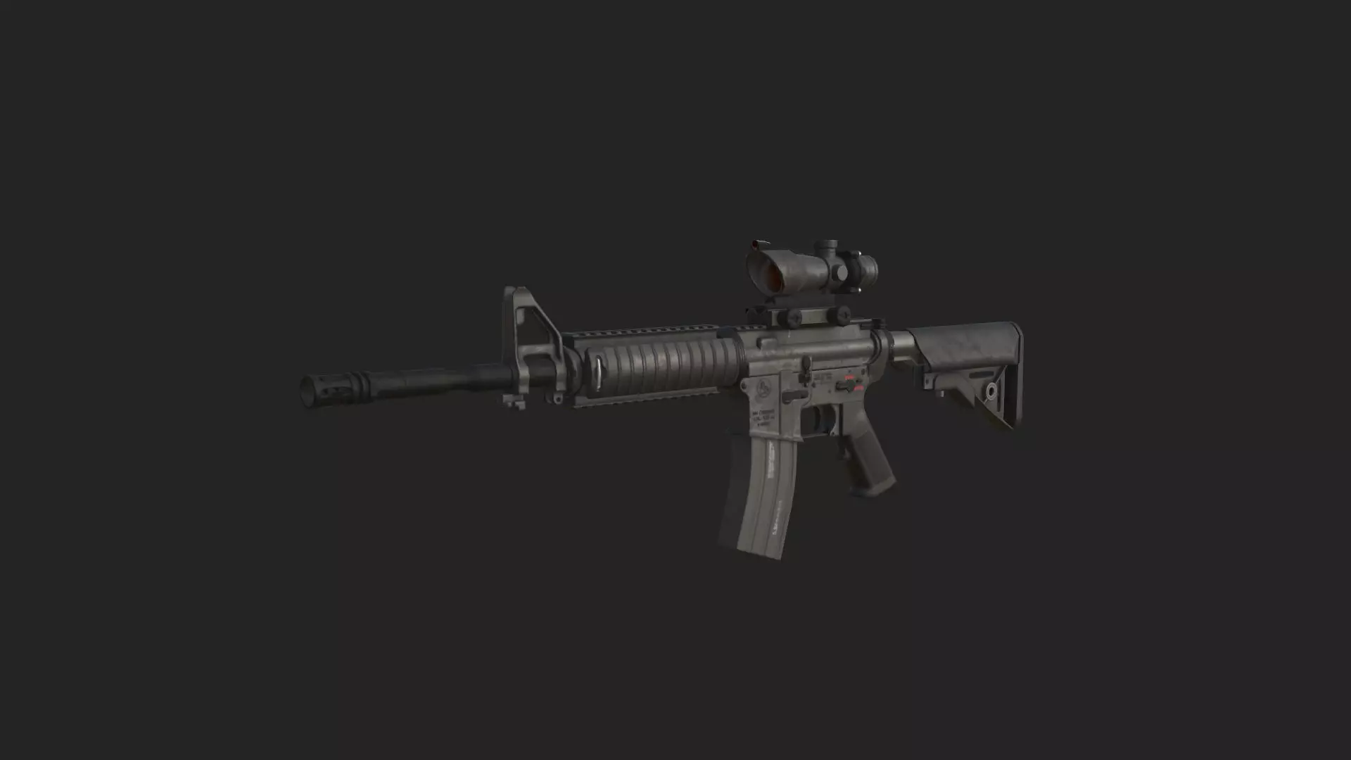 Pistol 3D Model 022 Low-poly 3D model_11