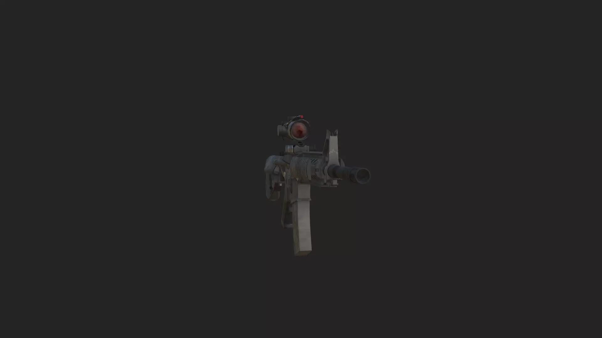 Pistol 3D Model 022 Low-poly 3D model_9