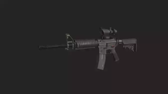 Pistol 3D Model 022 Low-poly 3D model