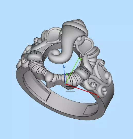 ganesh ring 3D print model_1