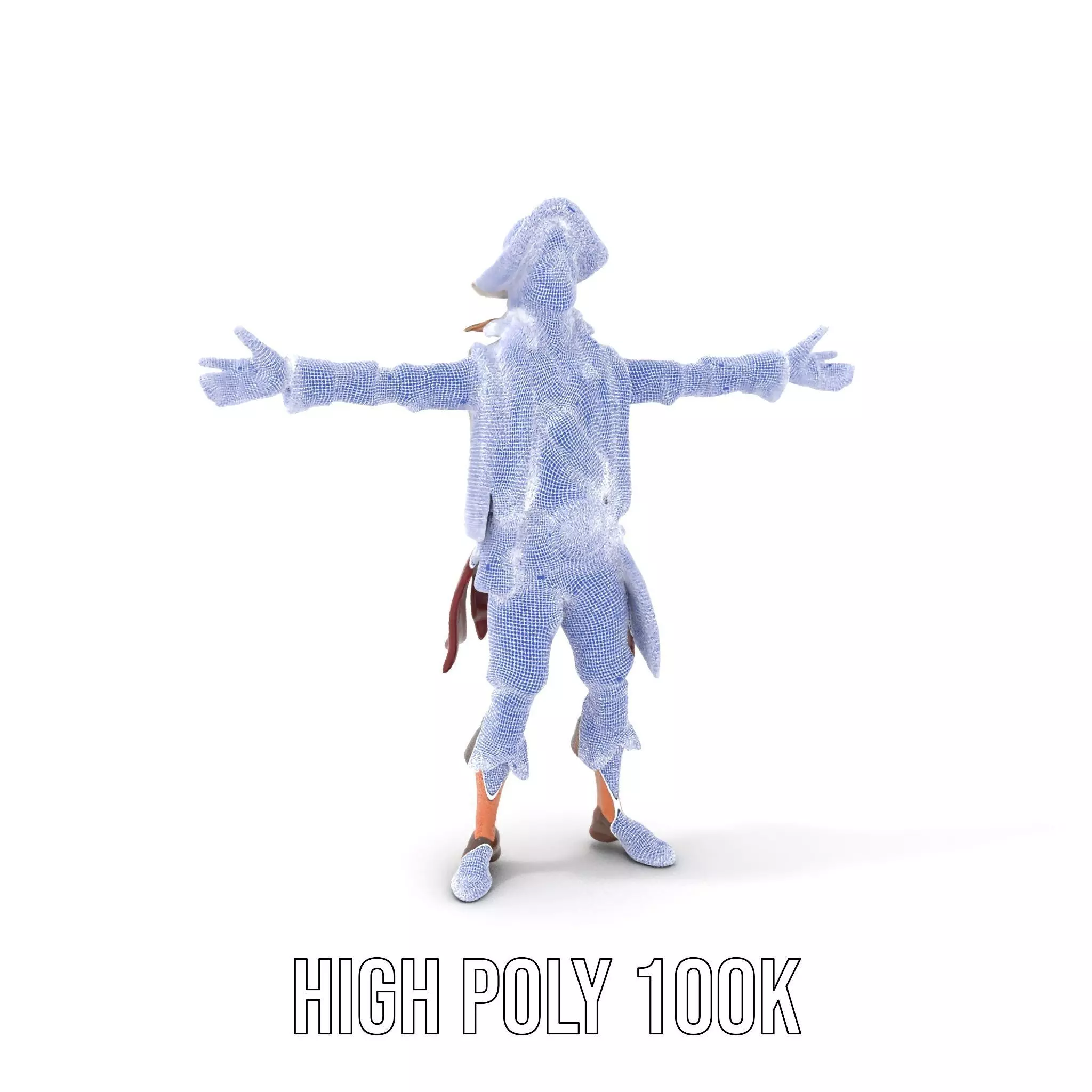 Pirate Character Model Pack with Detailed Textures Low-poly 3D model_4