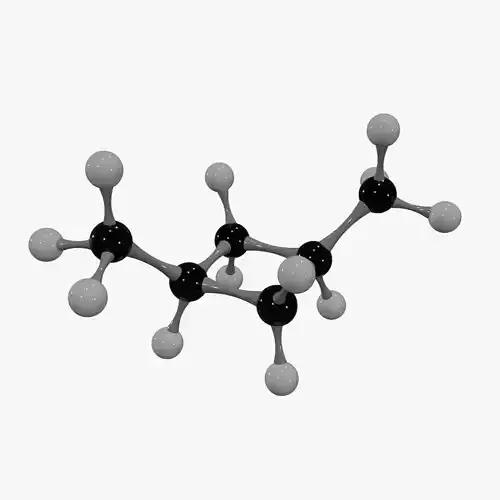 Dimethylcyclobutane Molecule
