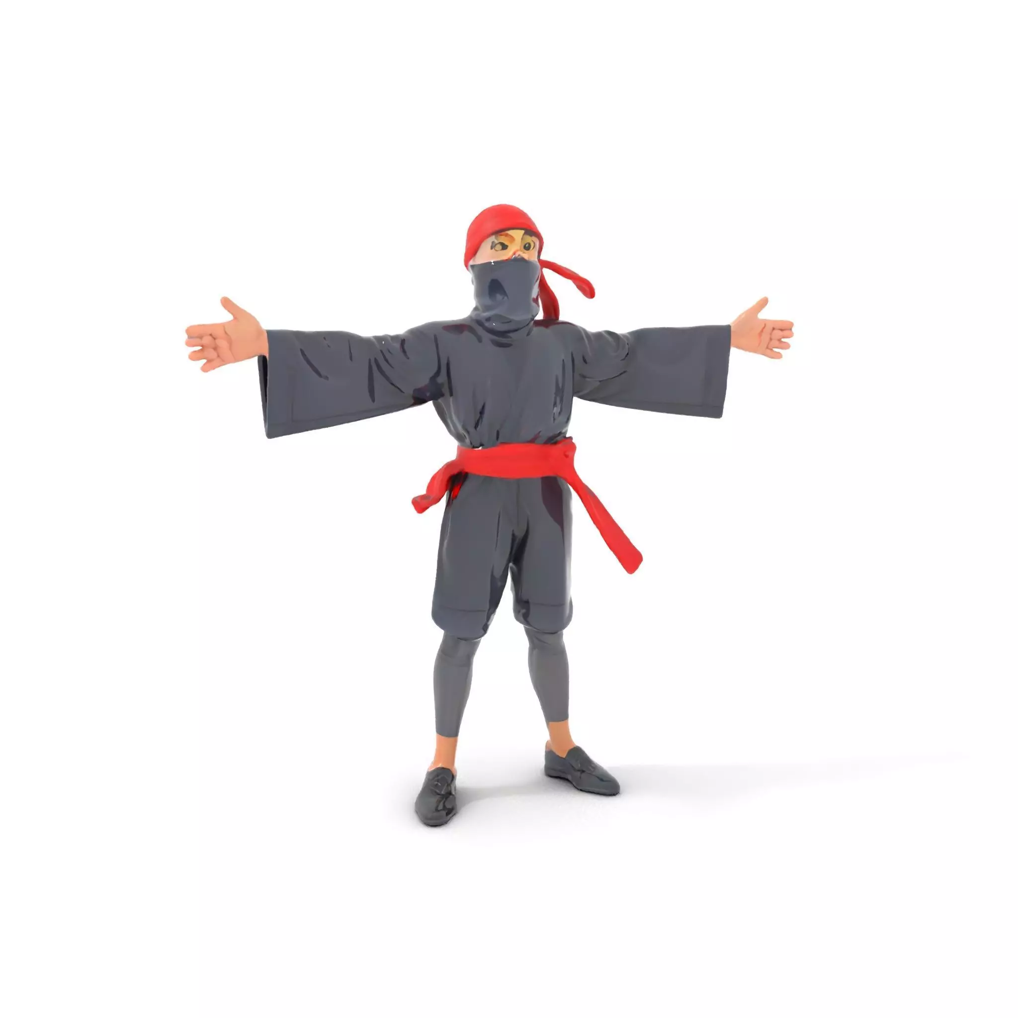 Ninja Character Model Pack with PBR Textures Low-poly 3D model_0